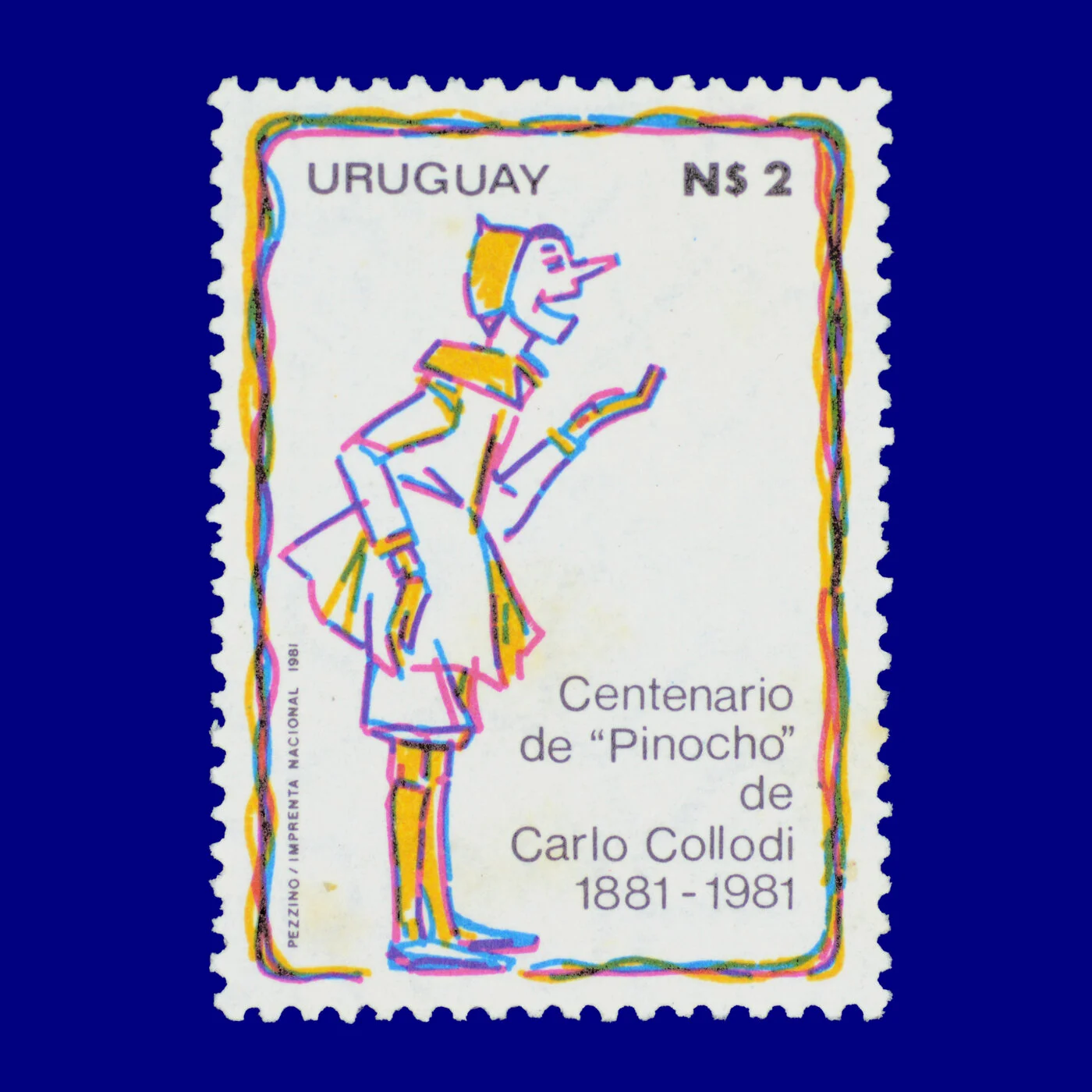 Centenario de Pinocho Pinocchio's centenary N$2 Antonio Pezzino 1981