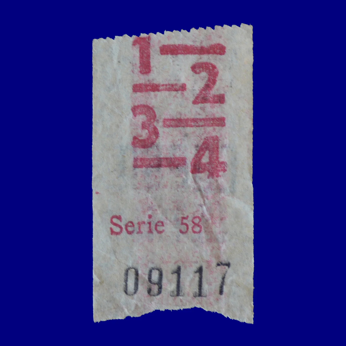 Boleto de ómnibus Bus ticket Montevideo 80s