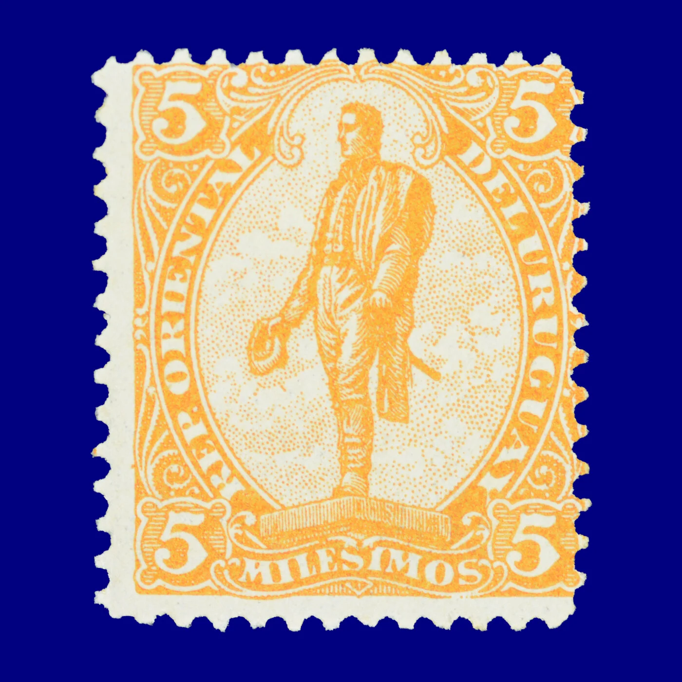 República Oriental del Uruguay Oriental Republic of Uruguay ¢5 Circa 1900