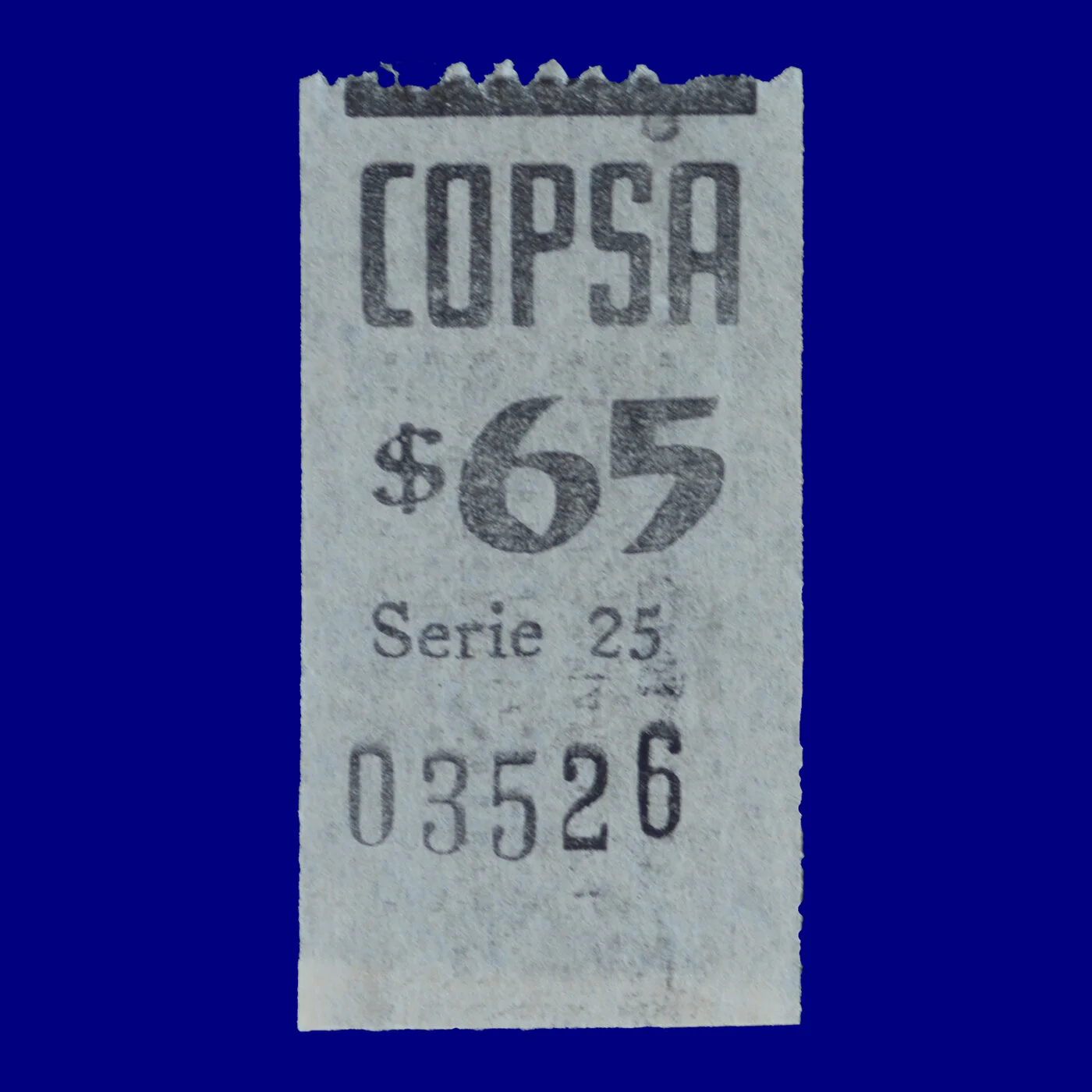 Boleto de ómnibus Bus ticket Montevideo 90s