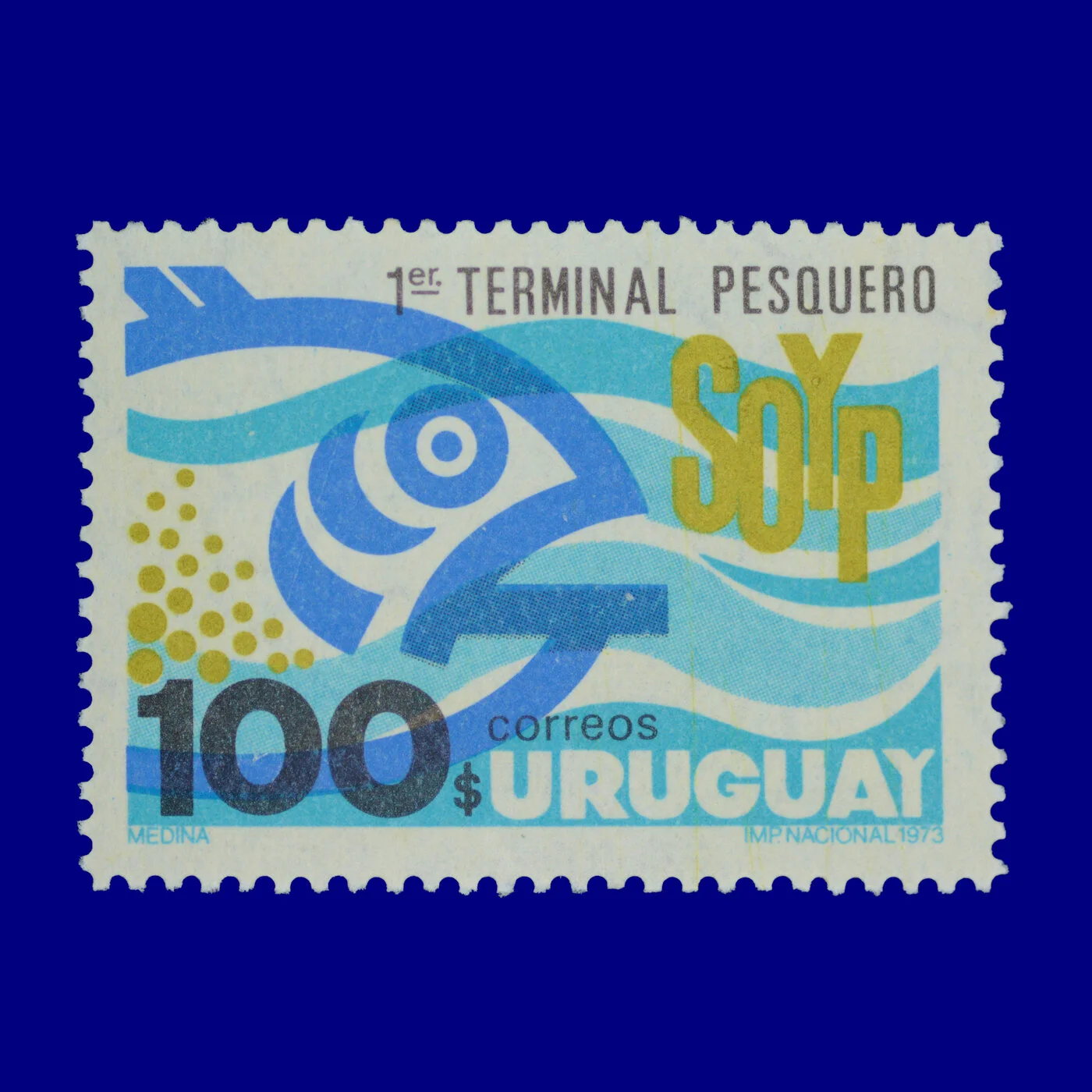 Primera Terminal Pesquero First Fishing Terminal $100 Ángel Medina 1973