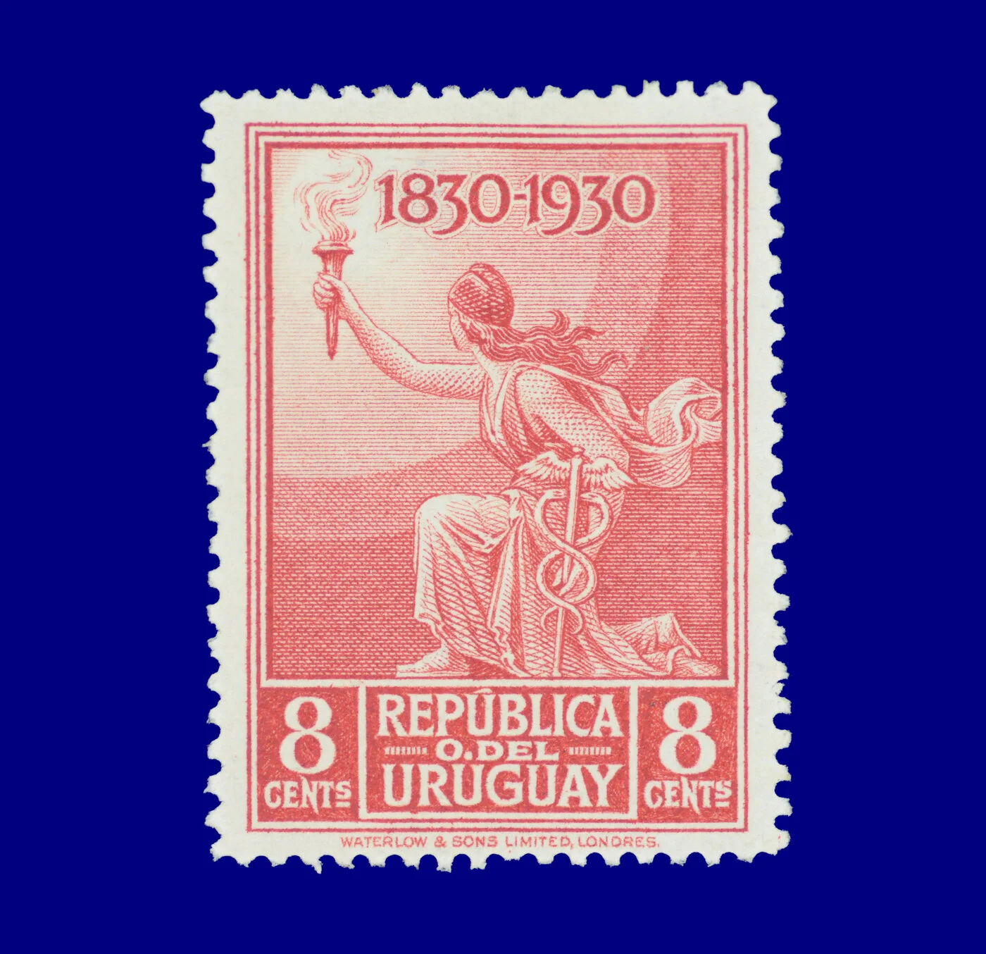 Centenario de la Independencia Centennial of Independence ¢8 1930