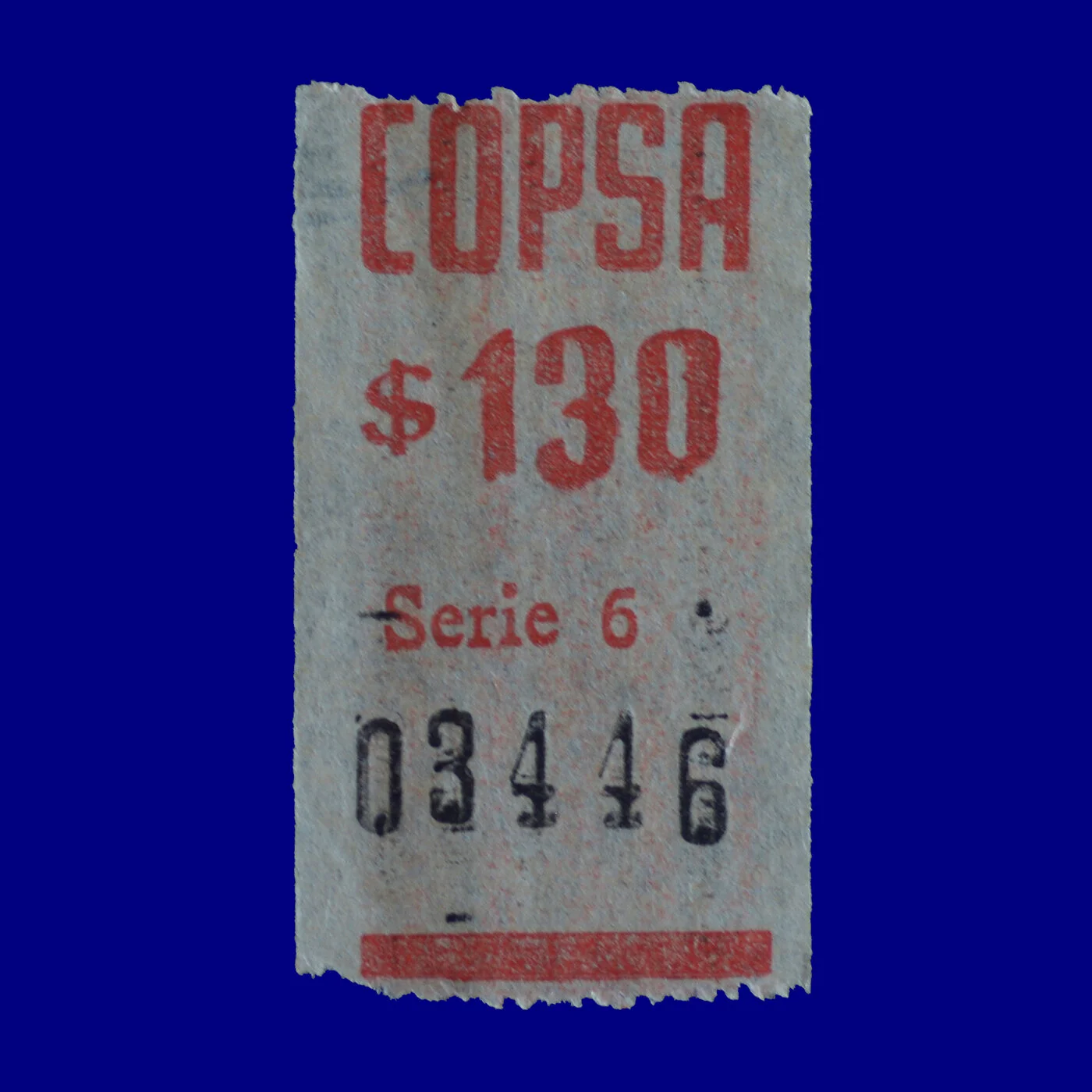 Boleto de ómnibus Bus ticket Montevideo 90s