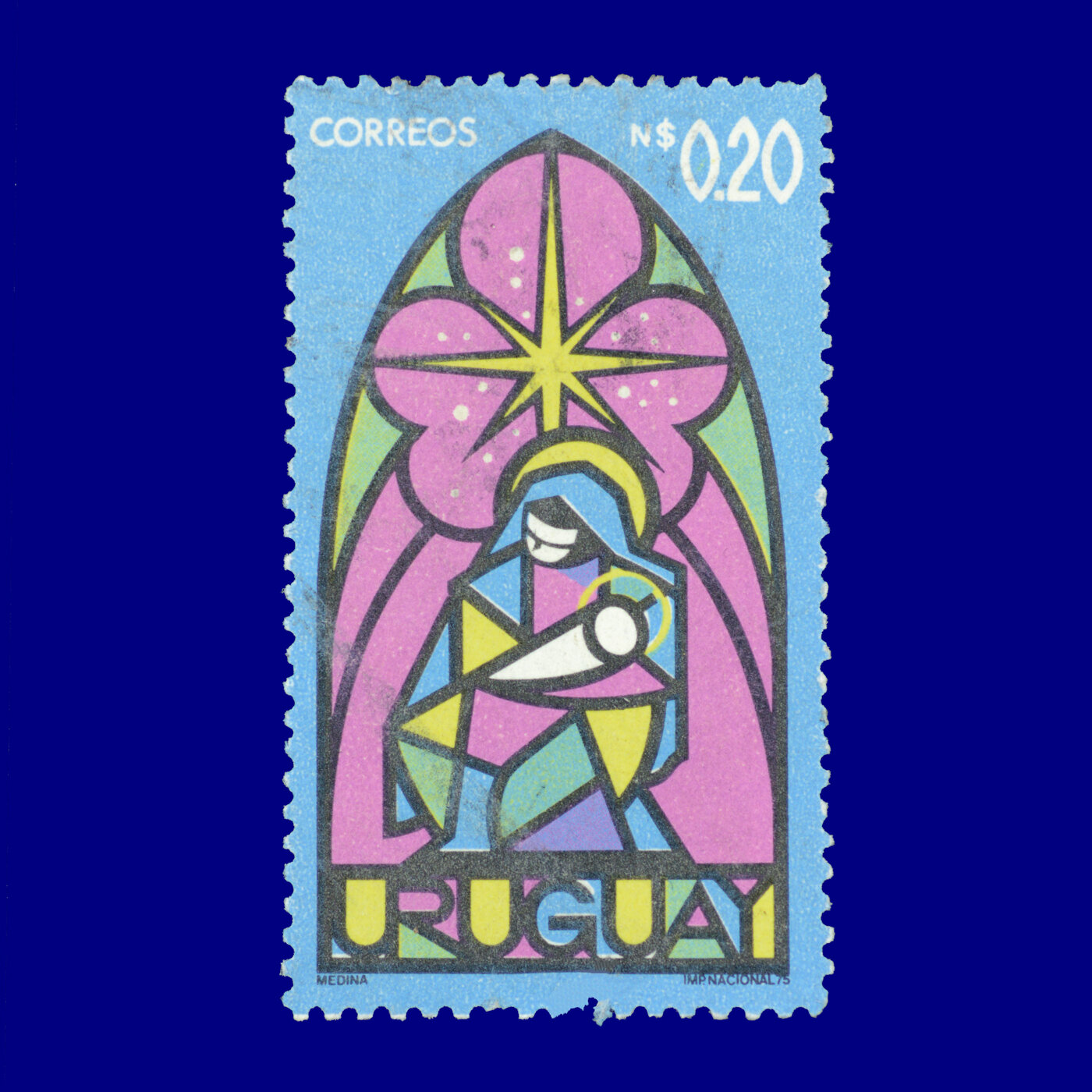 Navidad Christmas N$0,2 Ángel Medina 1975