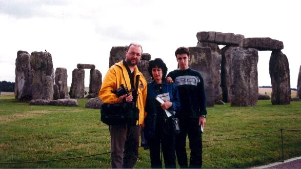 2000 -  visiting Stonehenge