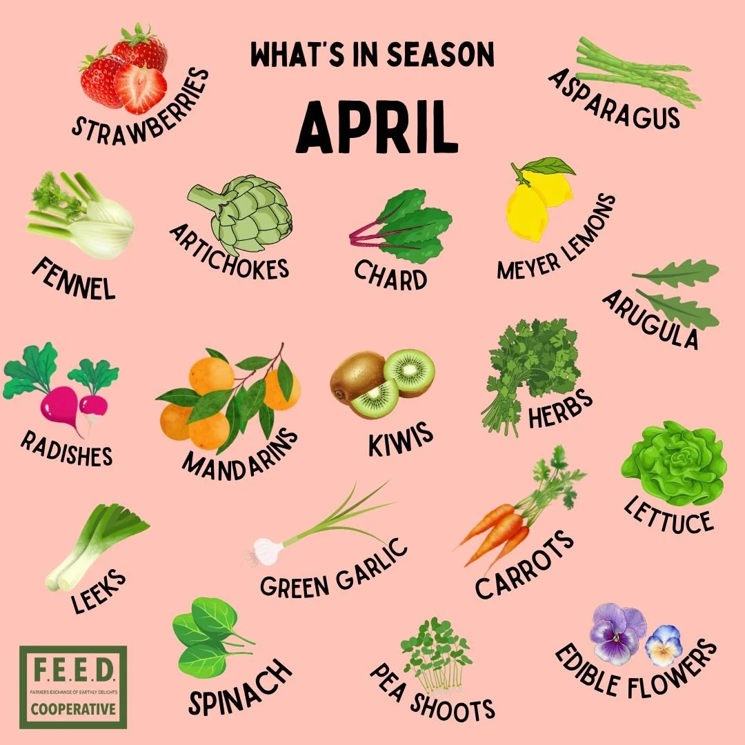 April showers bring strawberries, asparagus, artichokes, edible flowers and all of your other favorite spring ingredients. We're in the heart of spring now and basking in the lush, crisp, sweet, bright flavors of the season. It's officially the time 