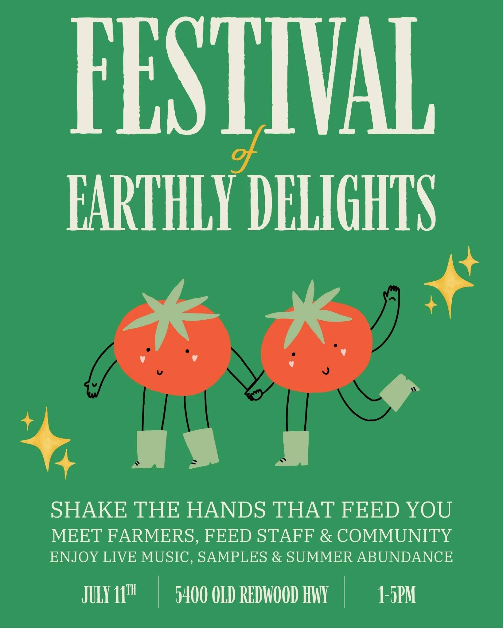 ☀️🍅 Celebrate summer at our Festival of Earthly Delights! Save the date for Saturday, July 11th and join us at FEED HQ for a free, family-friendly event featuring farm-fresh tastings, live music, kids activities and more!

🫐 We're excited to bring 