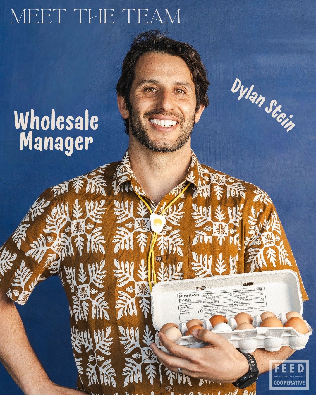 💚 Meet the FEED Team Series! This week, get to know Dylan Stein, our Wholesale Manager. Dylan has been with us for 4 years and is also a worker-owner of FEED!

🥝 Currently listening to - Taylor Swift Bluegrass Covers 

🌱 Favorite spring meal - Asp