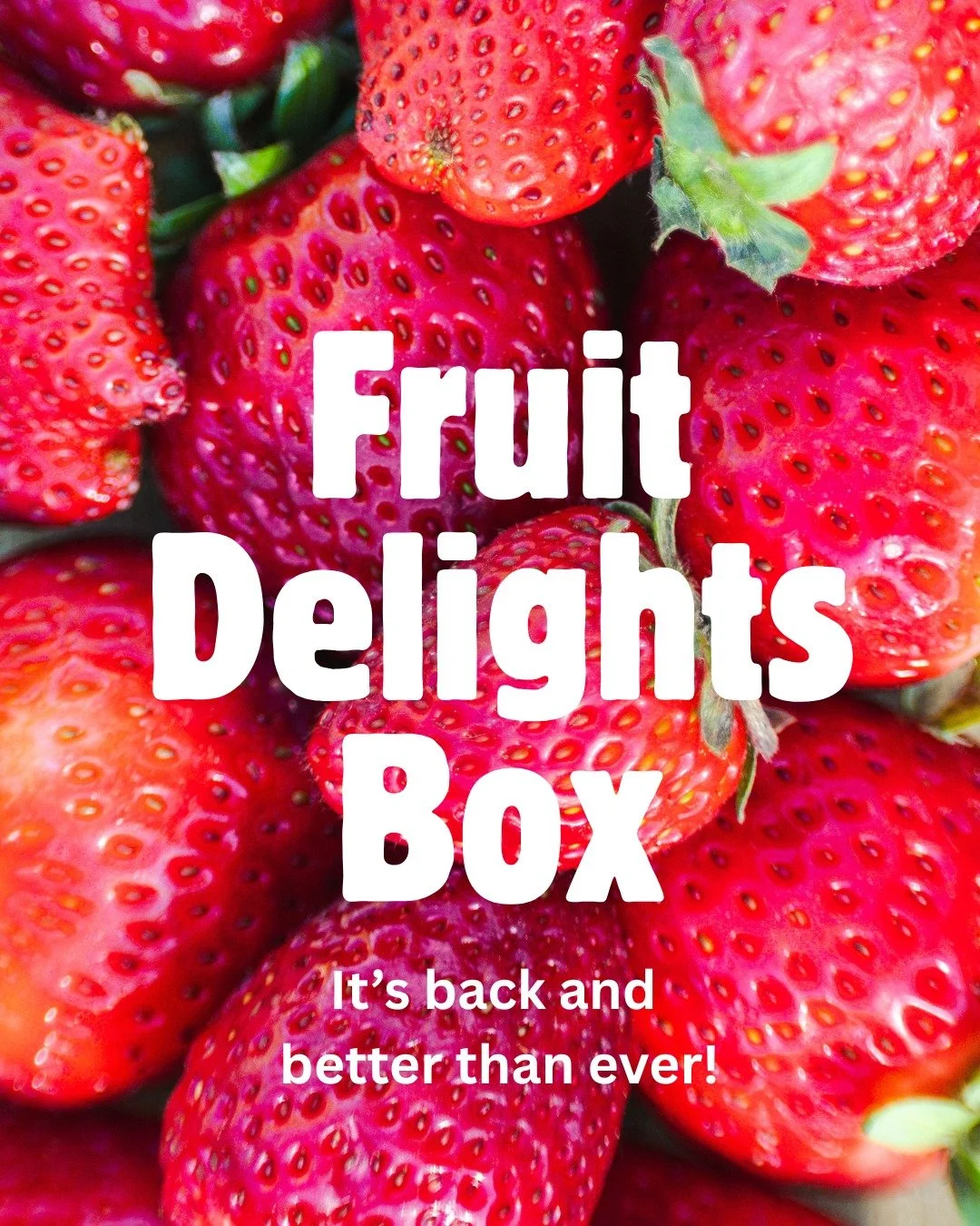 They're back! Our Fruit Delights Box (formerly known as the Fruit Bin) is back after a spring break and starting off strong with Blueberries, Strawberries, Apricots and Tangerines!

🫐 Each week, you can add on this box of specialty fruit, grown by o