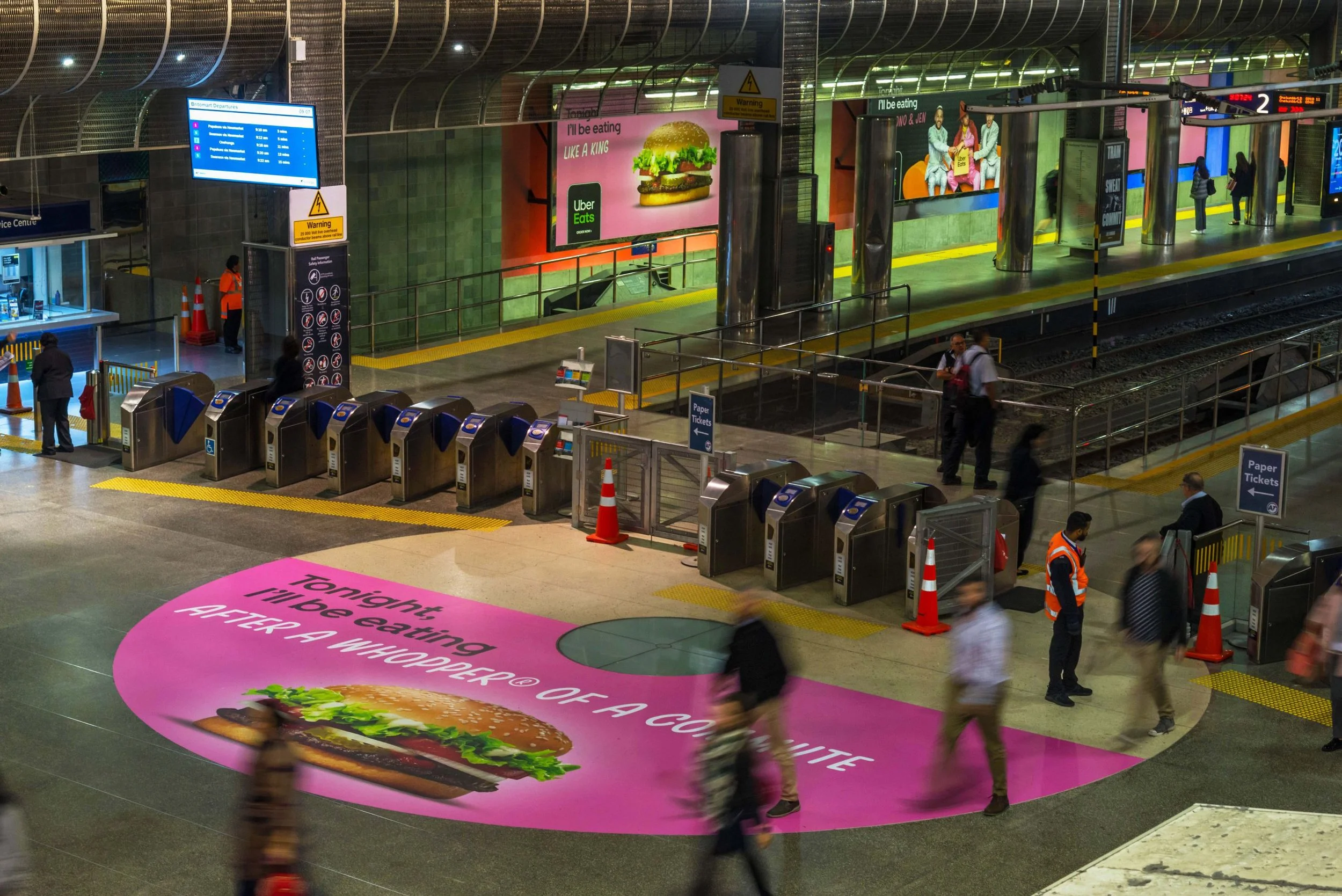 Britomart Floor Decal Uber Eats