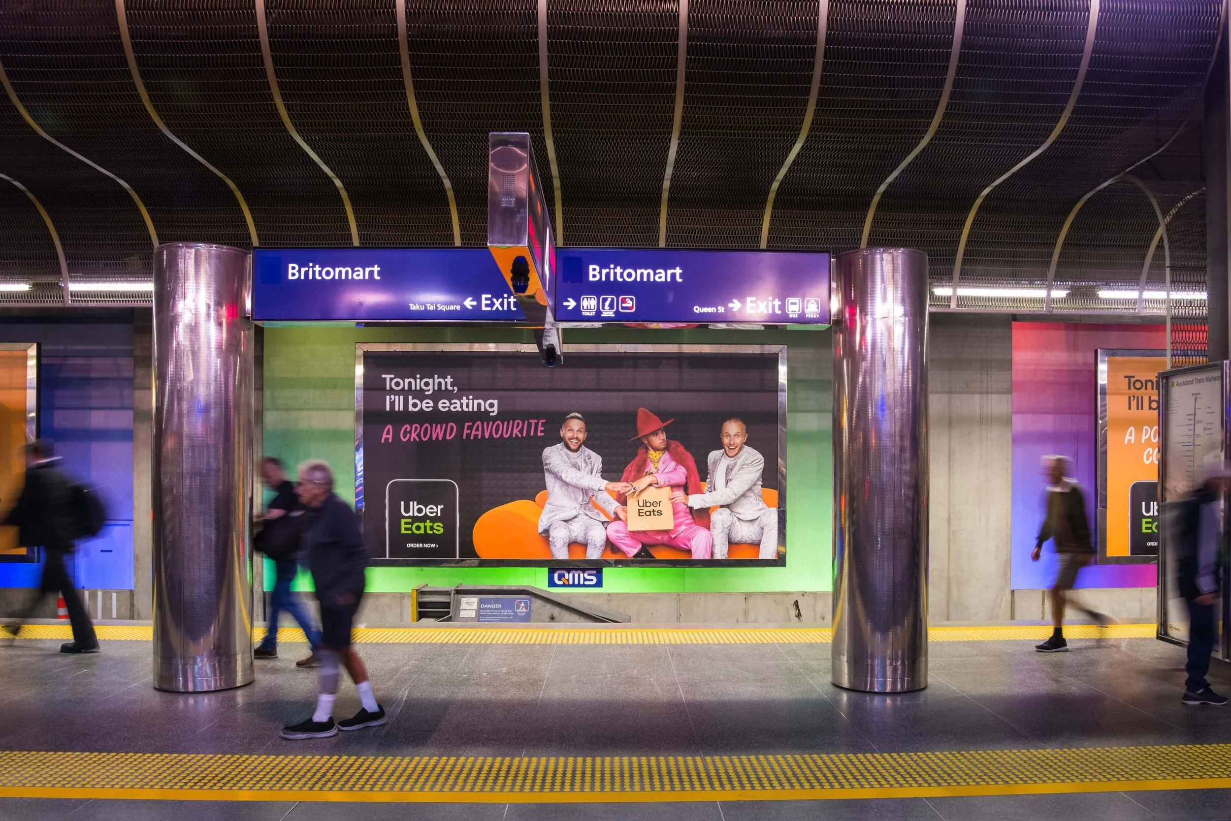 Britomart Uber Eats Billboard Platform