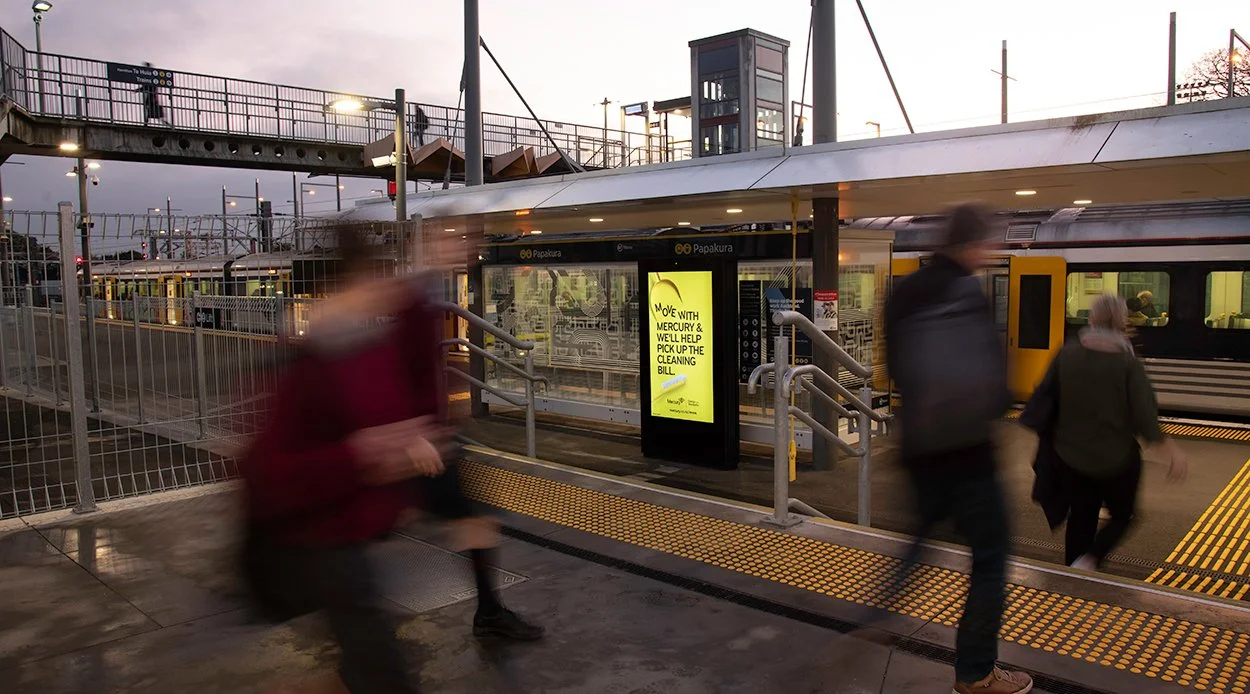 Papakura Train Station Ad