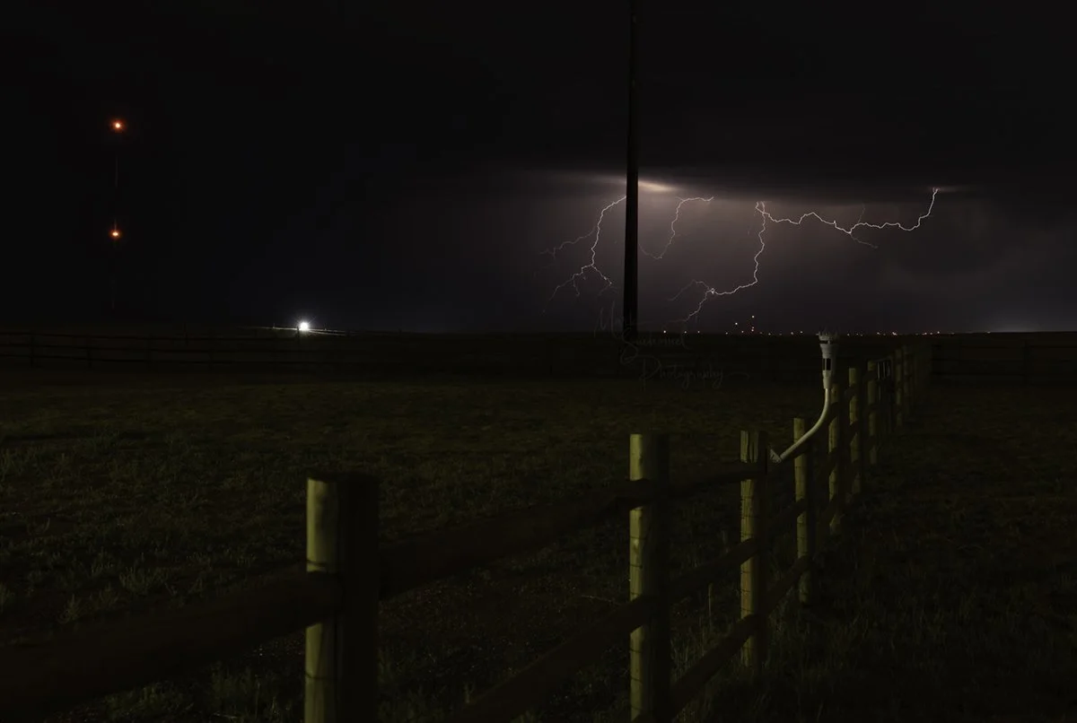 Cheyenne, Wyoming, late night thunderstorm development. A storm that wasn't supposed to be.
