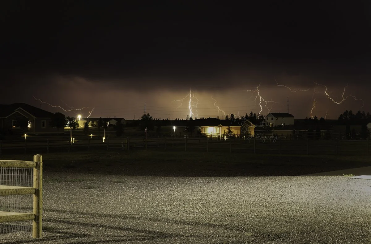 Cheyenne, Wyoming, late night thunderstorm development. A storm that wasn't supposed to be.