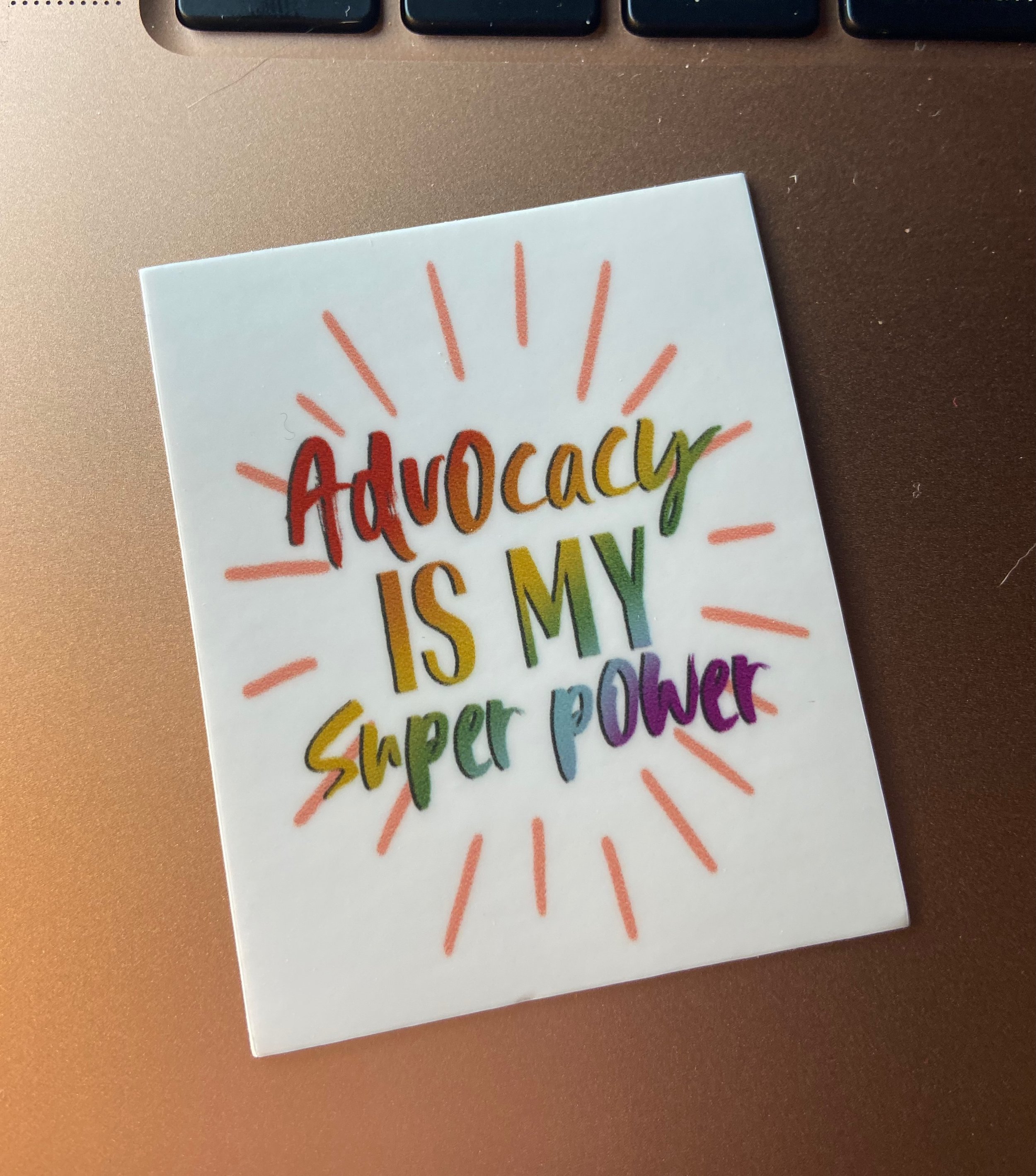 Advocacy Sticker