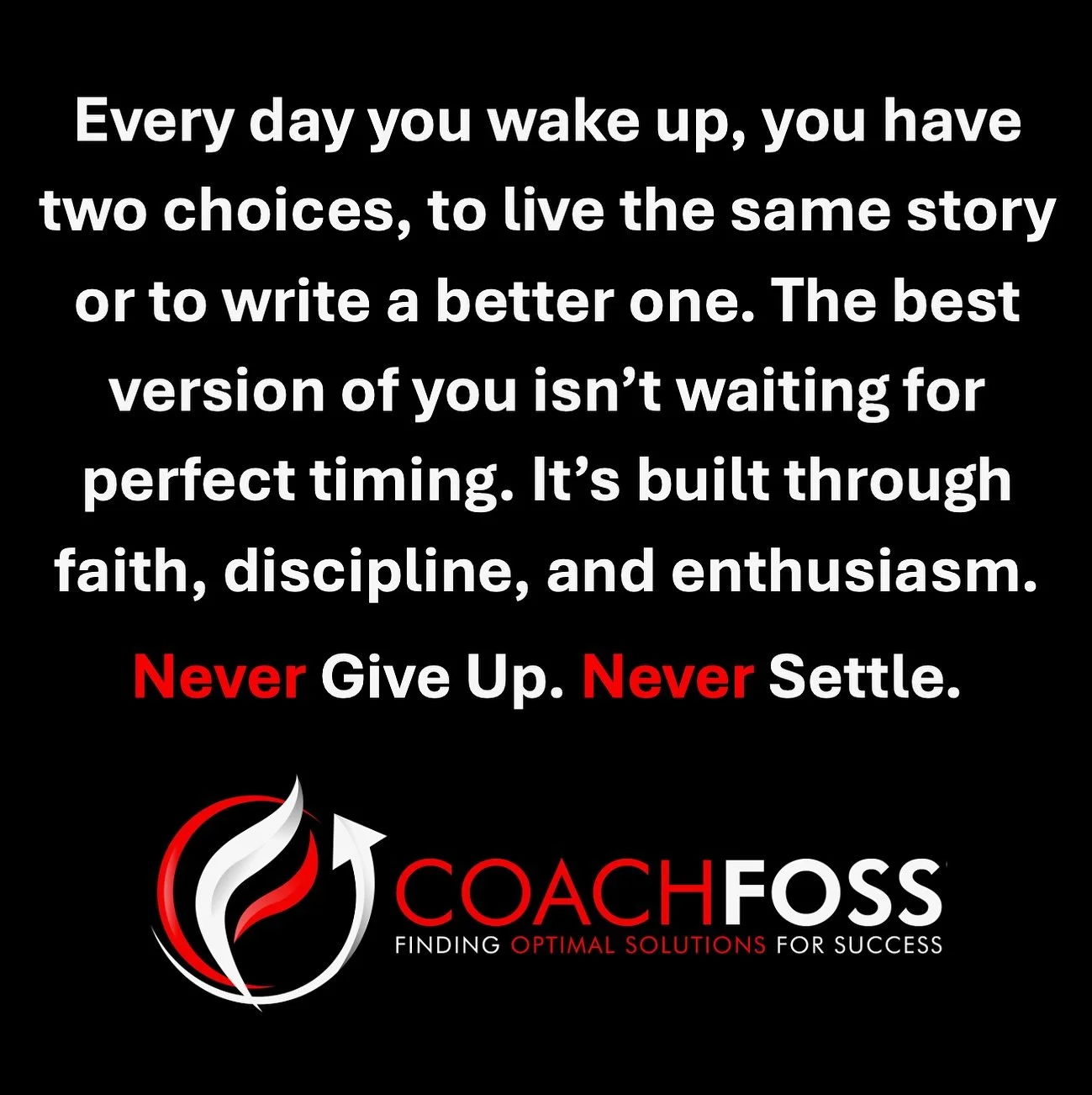 Every day you wake up, you have two choices, to live the same story or to write a better one. The best version of you isn&rsquo;t waiting for perfect timing. It&rsquo;s built through faith, discipline, and enthusiasm.
&nbsp;
Find Optimal Solutions fo