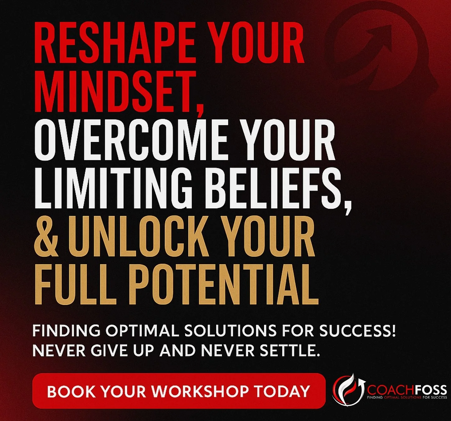 Are you ready to break free from the mindset that&rsquo;s holding you back?

If you&rsquo;ve ever said:
&nbsp;&nbsp;&nbsp;&nbsp;&bull;&nbsp;&nbsp;&nbsp;&nbsp;&ldquo;I&rsquo;m not good enough&hellip;&rdquo;
&nbsp;&nbsp;&nbsp;&nbsp;&bull;&nbsp;&nbsp;&n