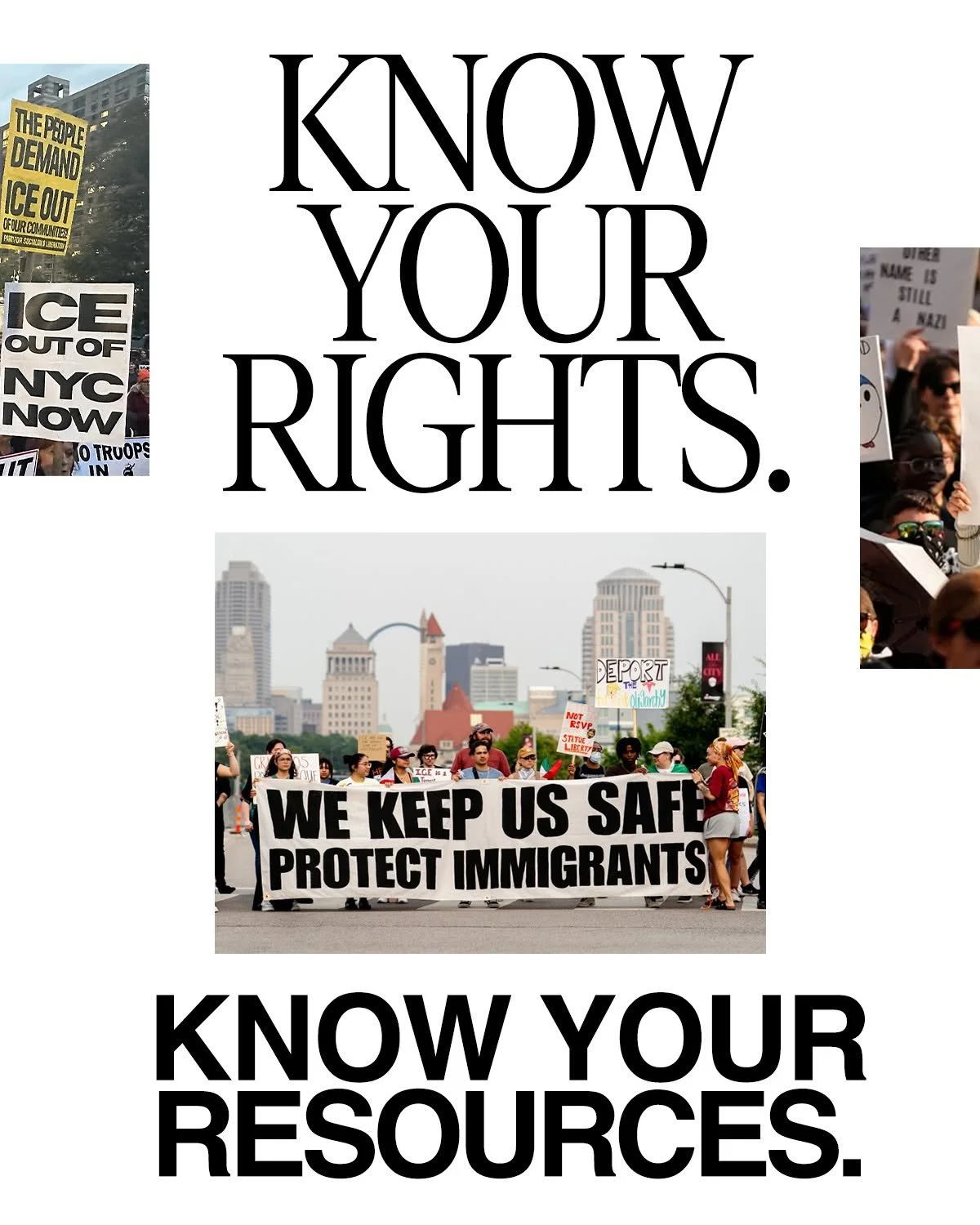 Know your rights. Know your resources.

As ICE enforcement expands across the country, communities are being impacted in real and devastating ways. Access to legal information, advocacy networks, and emergency support can make a difference, and those