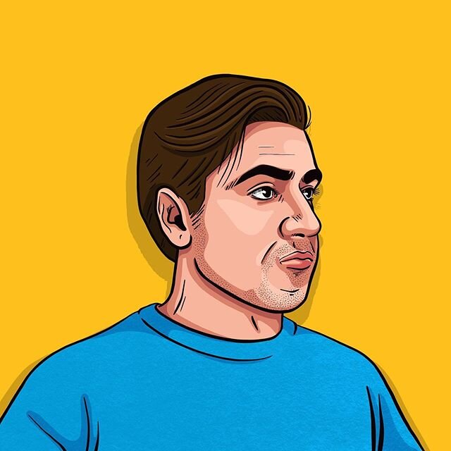 Finally got around to it! It was definitely a challenge, but I think it turned out pretty...sick.😉 #illustration #selfportrait #procreate #ipad #quarantine
