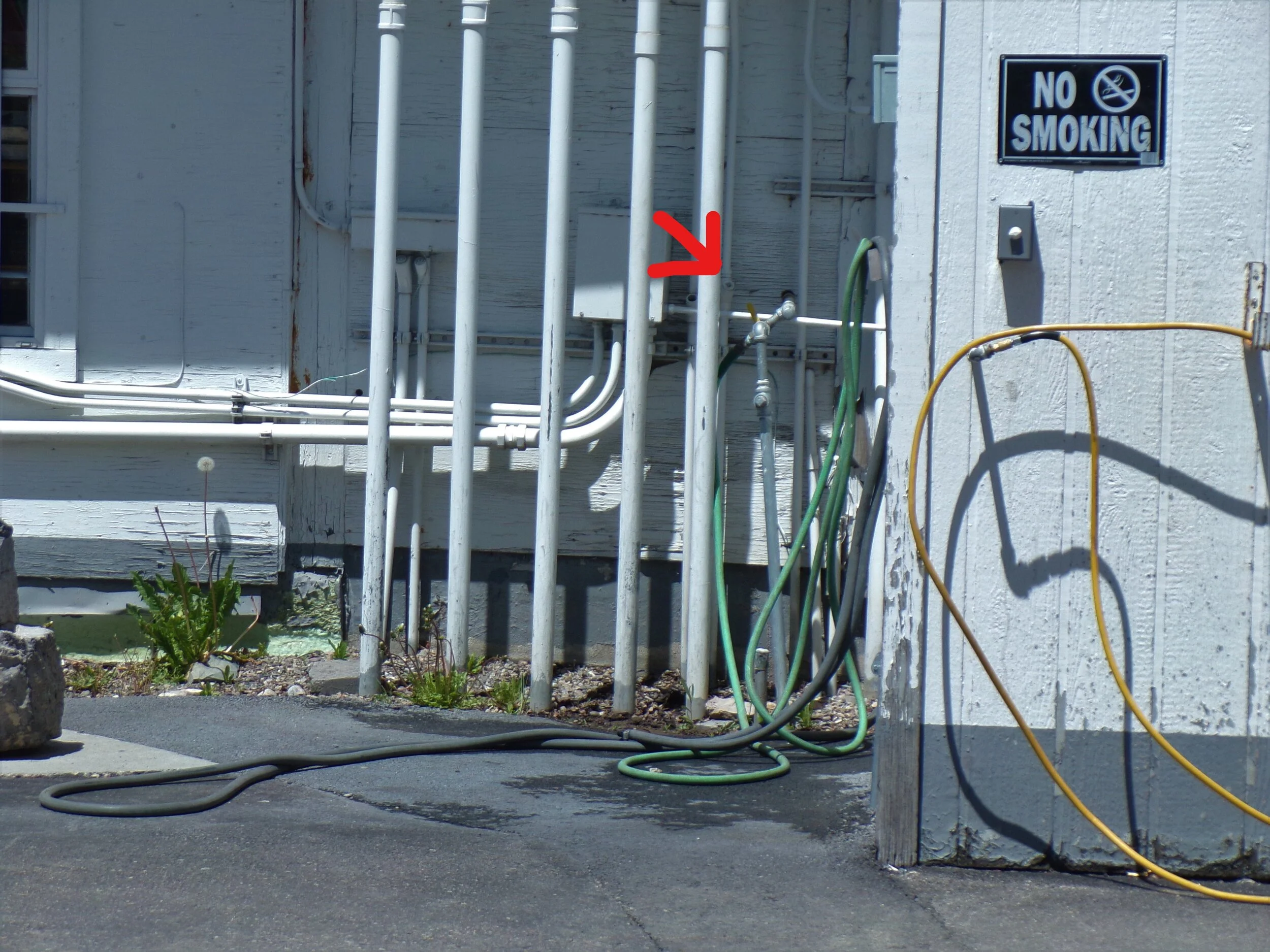 Free potable water fill station for RV in Jackson, Wyoming