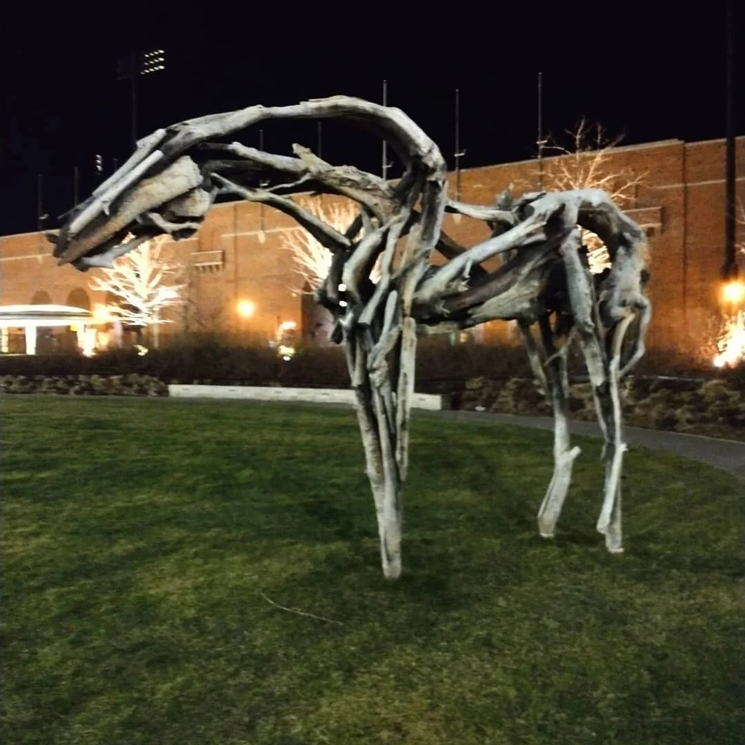 Today for the #marchfarmherchallenge we are playing a fun game of #guessmyfavoritecolor . 

What do you think my favorite color is? I would love to hear your guesses! 

These pictures attached are some amazing horse statues in front of #steadfamilych