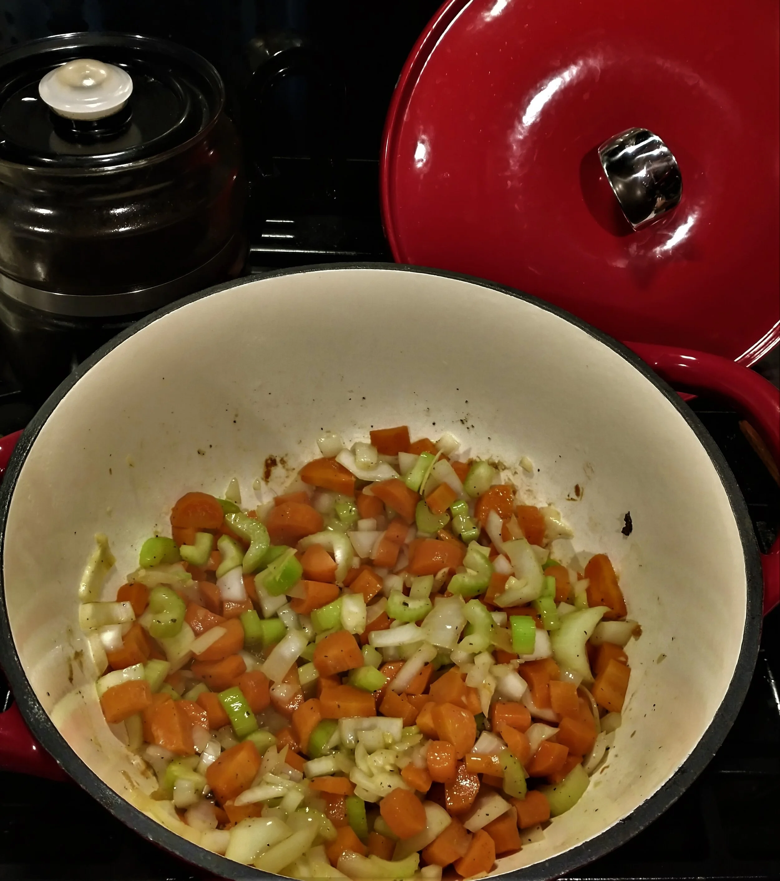 This chicken and rice stew is  a combination of flavors that just warms you from the inside out. It is the ultimate comfort food for those times when you need something to warm the soul and heal the body.  It makes fantastic leftovers, so go crazy and make a huge batch! It would be the perfect dish to cook up and drop off at a loved ones house to show them you care. Make it. You will not regret it!