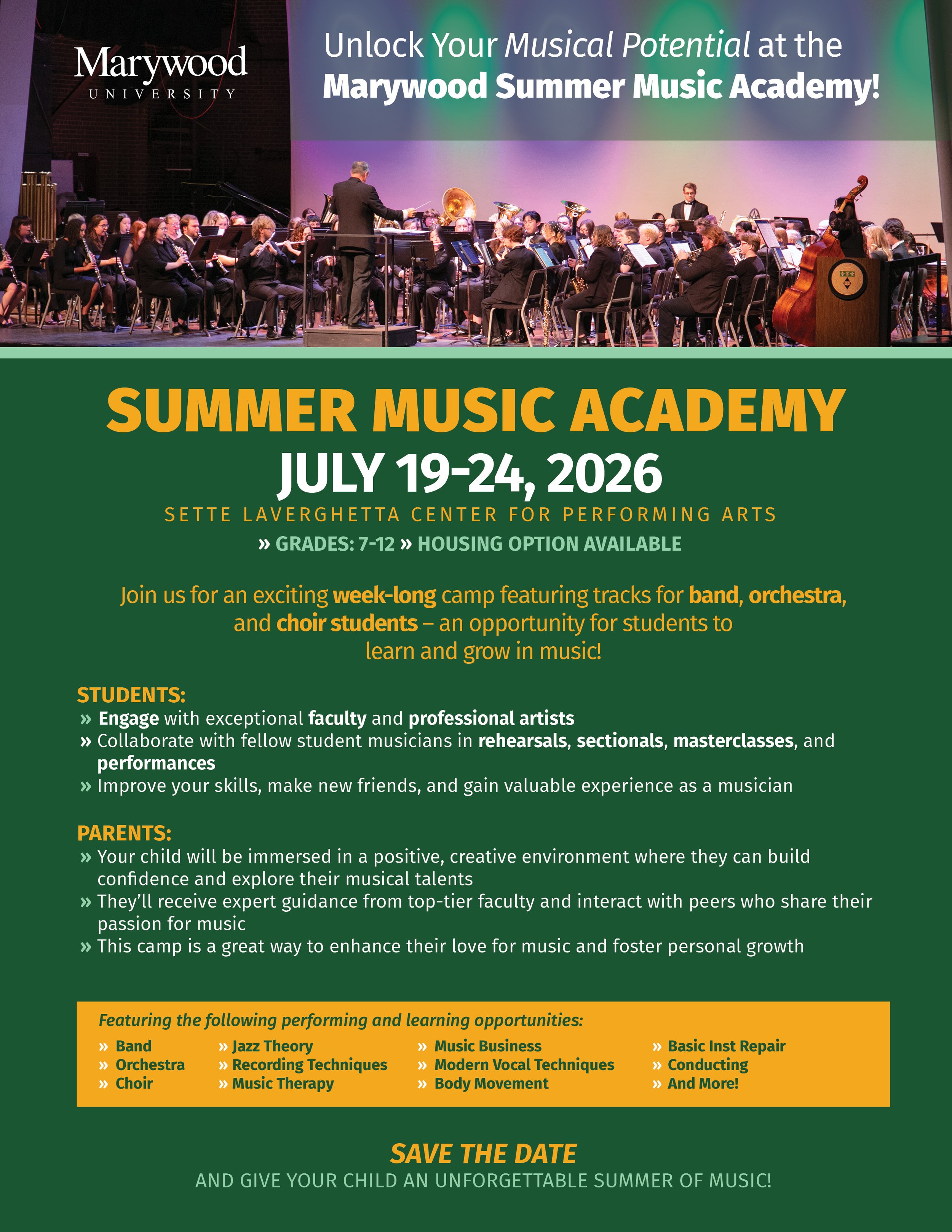 Marywood Summer Music Academy
