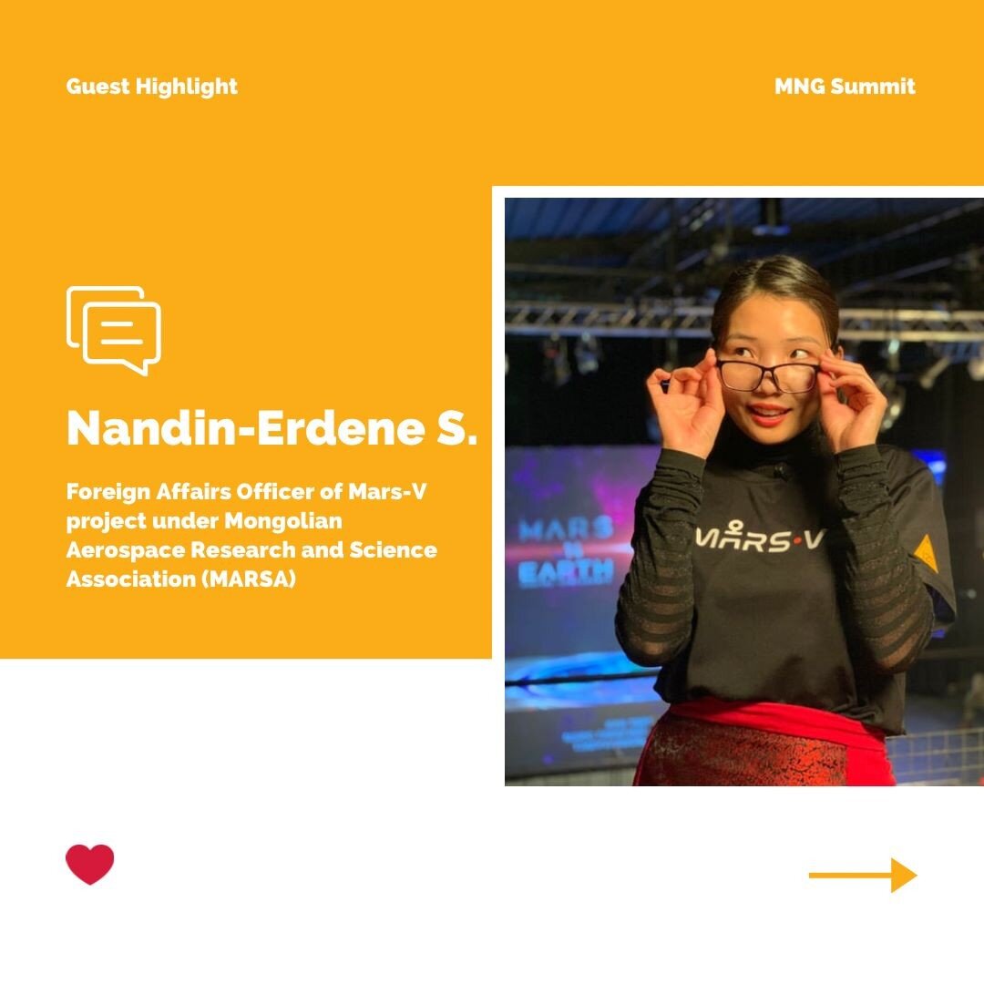 Thank you Nandin-Erdene for taking over our Instagram, sharing about MARS-V, and giving us a glimpse into your work! Hope you all are loving our takeovers so far as we have more to come😉!