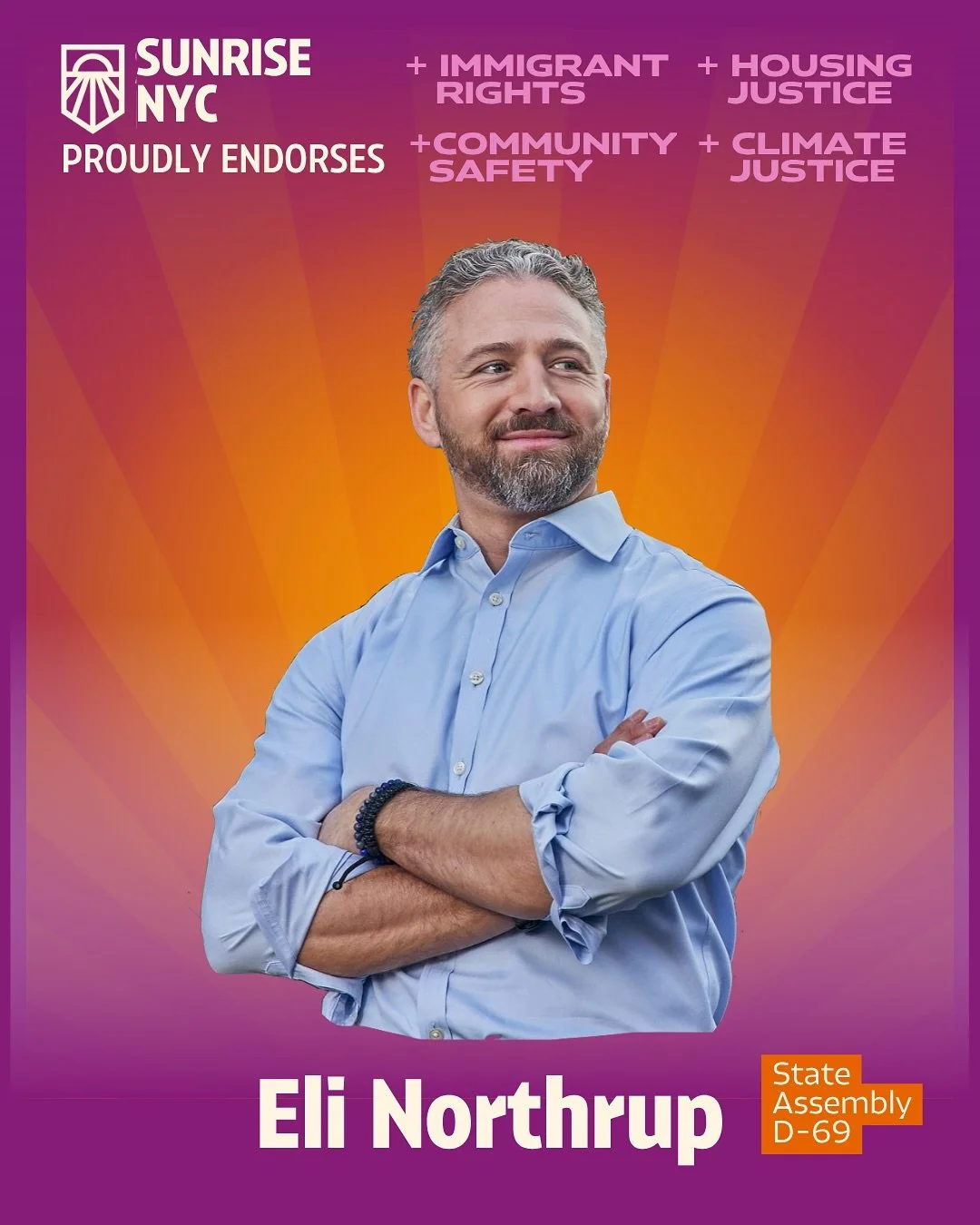Sunrise NYC proudly endorses Eli Northrup