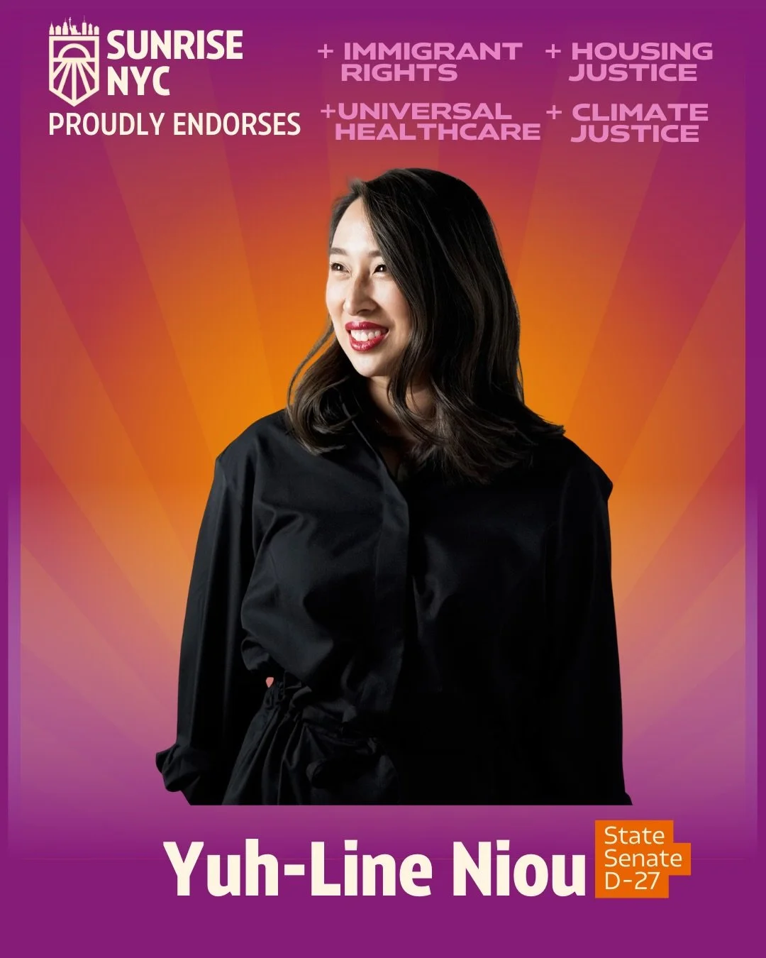 Sunrise NYC proudly endorses Yuh-Line Niou