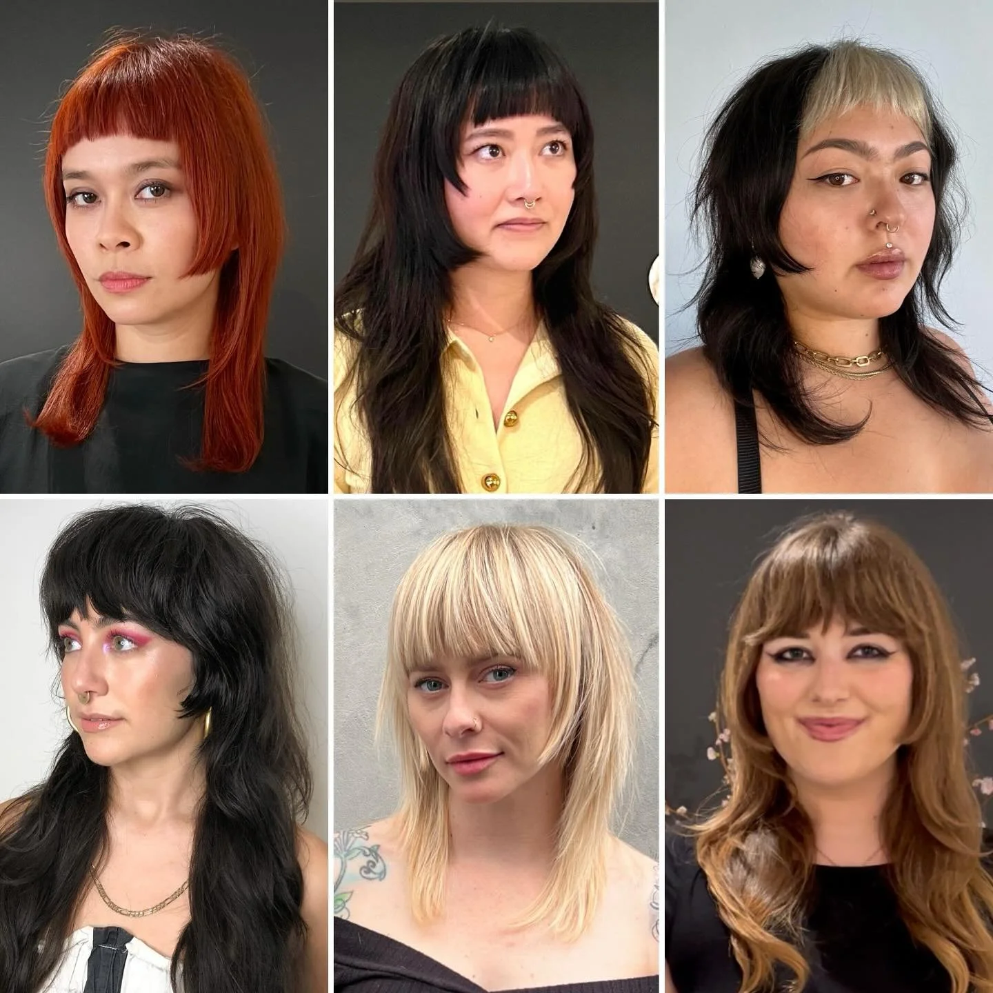 Hime Cut Collection🖤 Soft &amp; Strong variations! 

#himecut #sfhair #jpattonsalon #bayareahairstylist #razorcut