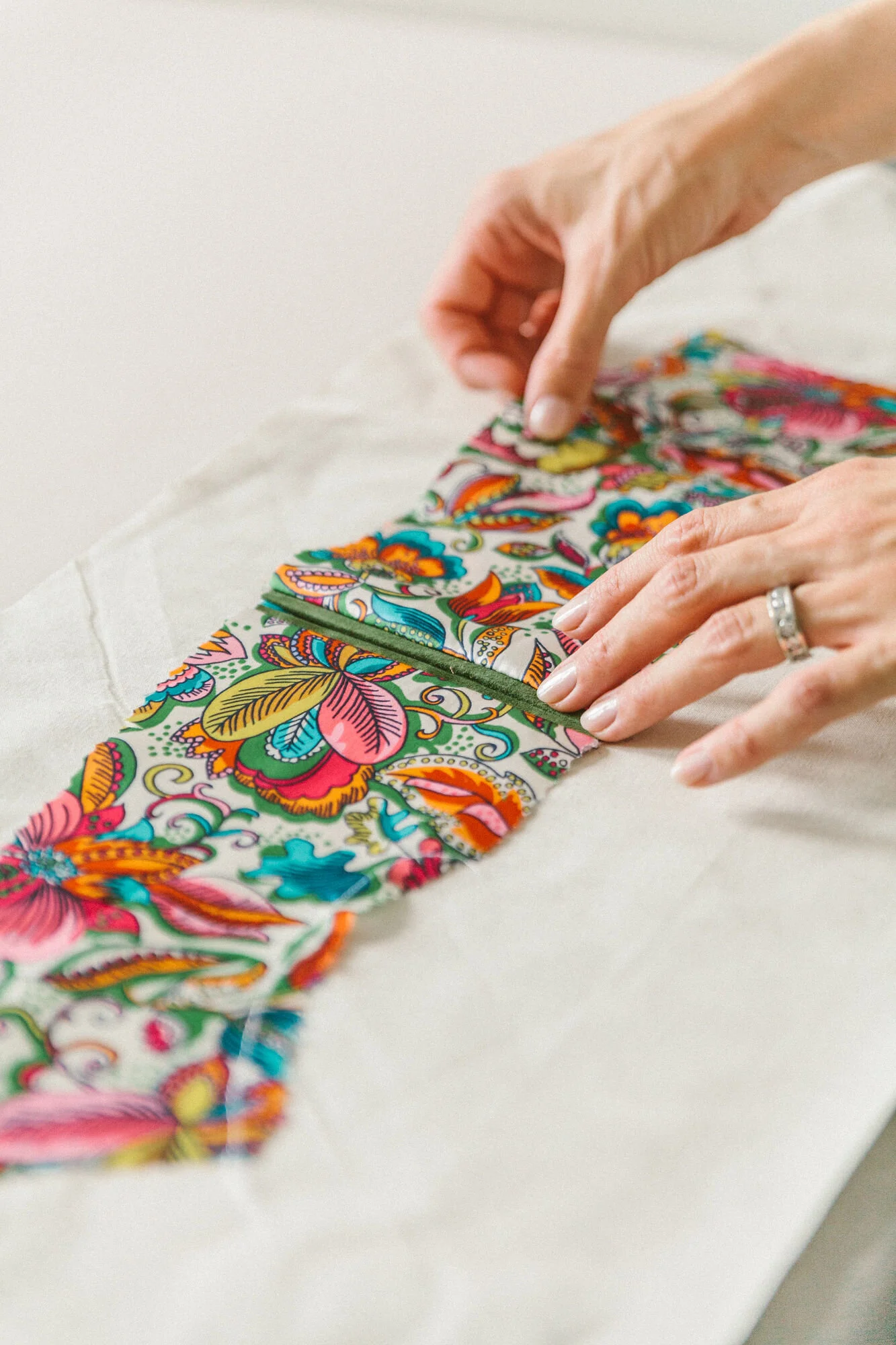 “Recently, I’ve opened up a world of possibility to my clients via printed lining sourcing. I just finished up an olive Military Motorcycle Jacket lined with the most eye catching interior and had to capture it before I passed it on to its owner. This vibrant silk charmeuse is fittingly entitled Passion Flower. Its beauty actually slowed production - I couldn’t stop staring at it! If you’ve got a jacket in mind and feel like dreaming a little, be sure to check out Liberty of London’s silk selection. Careful not to drool on your keyboard…” - From Anneke Forbes’ blog, It’s What’s Inside That Counts - Photo by Emma Palm