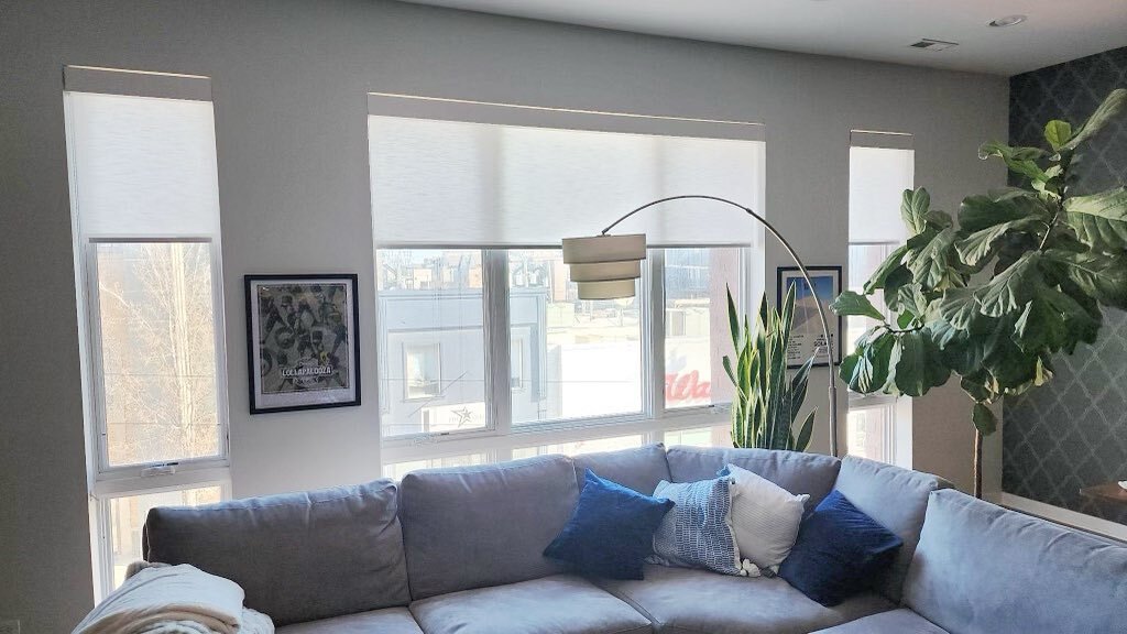 Hello Chicago! 🌇 The sun is coming out and we know you&rsquo;ve been thinking about window treatments for your home&rsquo; whether it&rsquo;s for privacy, light control or (yes!) even heat control we can help you with those needs! Email us or stop b