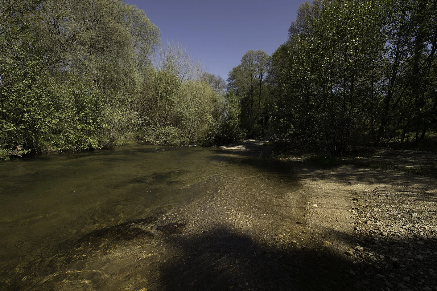 River Beach at Caria brook in Quinta do Alcada perfect for wild swimming