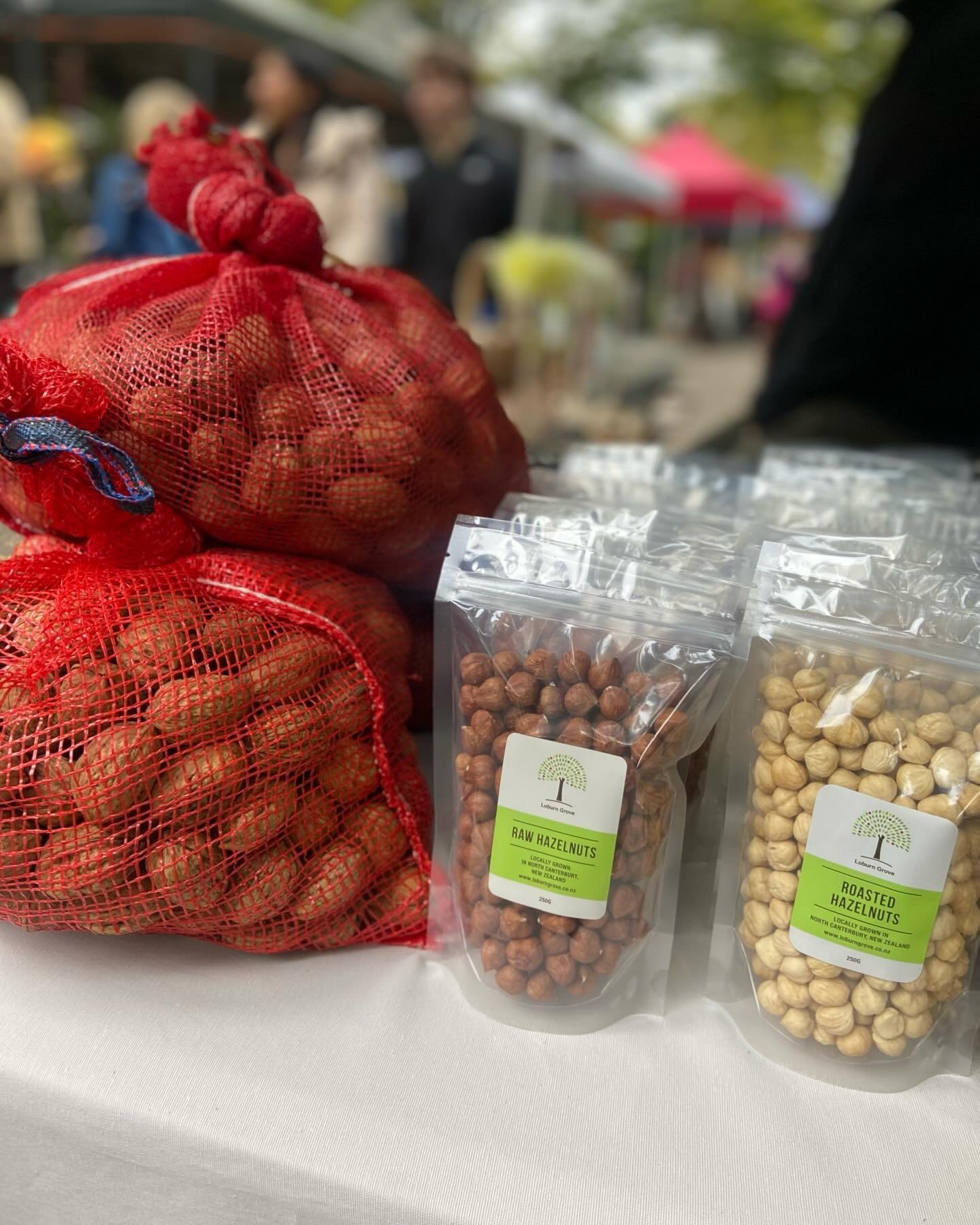 So much choice every weekend from our talented stallholders. 

Featured here is - 

✨ @loburngrove.nz hazelnuts &amp; walnuts
✨ @peninsulaflowersnz fresh flowers &amp; plants
✨ @thelittlebonebrothcompany bone broths in 4 options
✨ @robinsonsbayolives