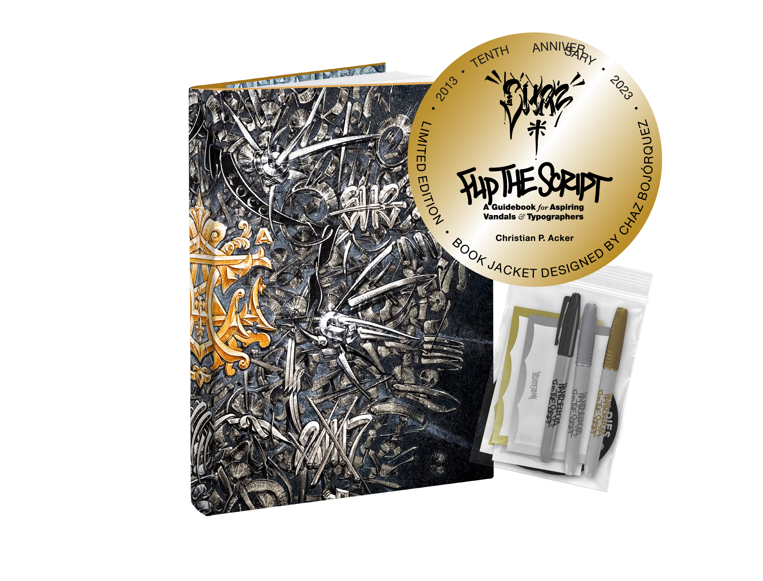 FTS - Ltd Edition Chaz - 10th Anniversary, 5th Edition, 2023 + Metallic  Marker & Foil Sticker Pack