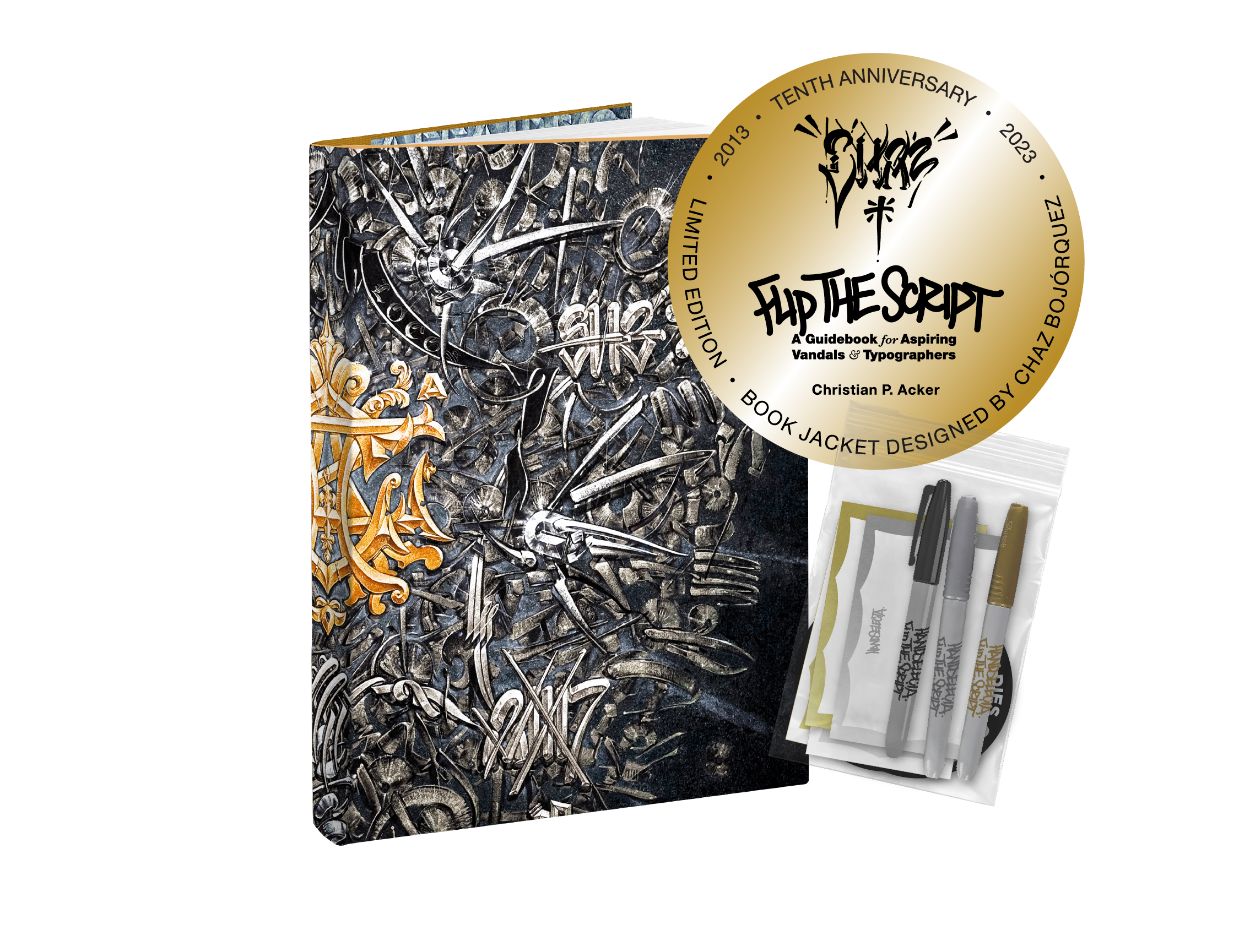 FTS - Ltd Edition Chaz - 10th Anniversary, 5th Edition, 2023 + Metallic  Marker & Foil Sticker Pack
