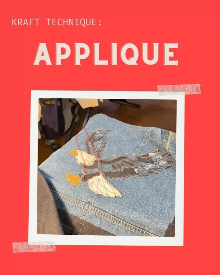 ➡️➡️➡️
Mixed media #2- 
Kraft Klub is all about exploring ways to reuse and rework discarded textiles and clothing into something worth cherishing. A way to push craft techniques in textiles and rethink what upcycling can look like. Small scale, cir