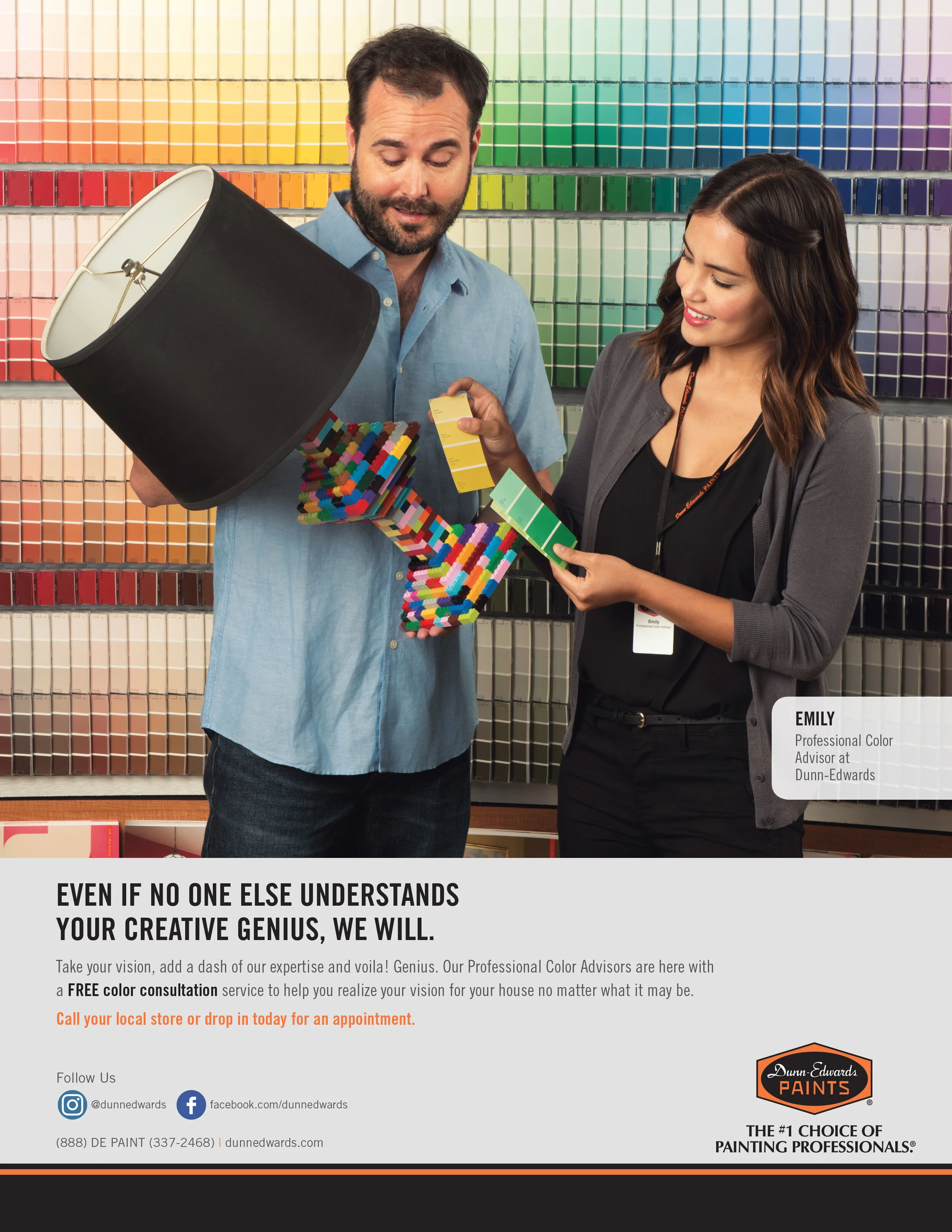  Dunn-Edwards Paints Profession Color Advisor consumer print ad and in-store poster 