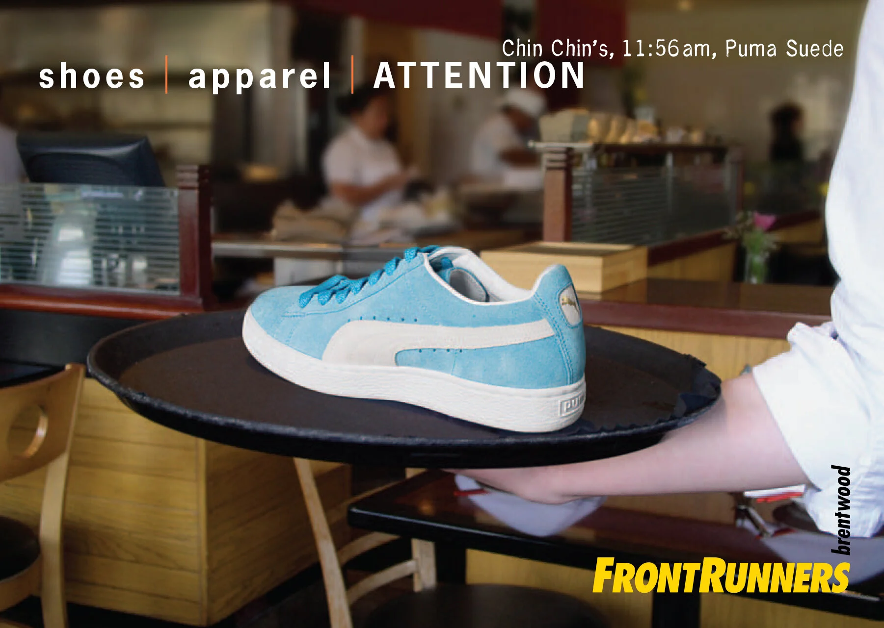  FrontRunners Brentwood postcard and print ad 