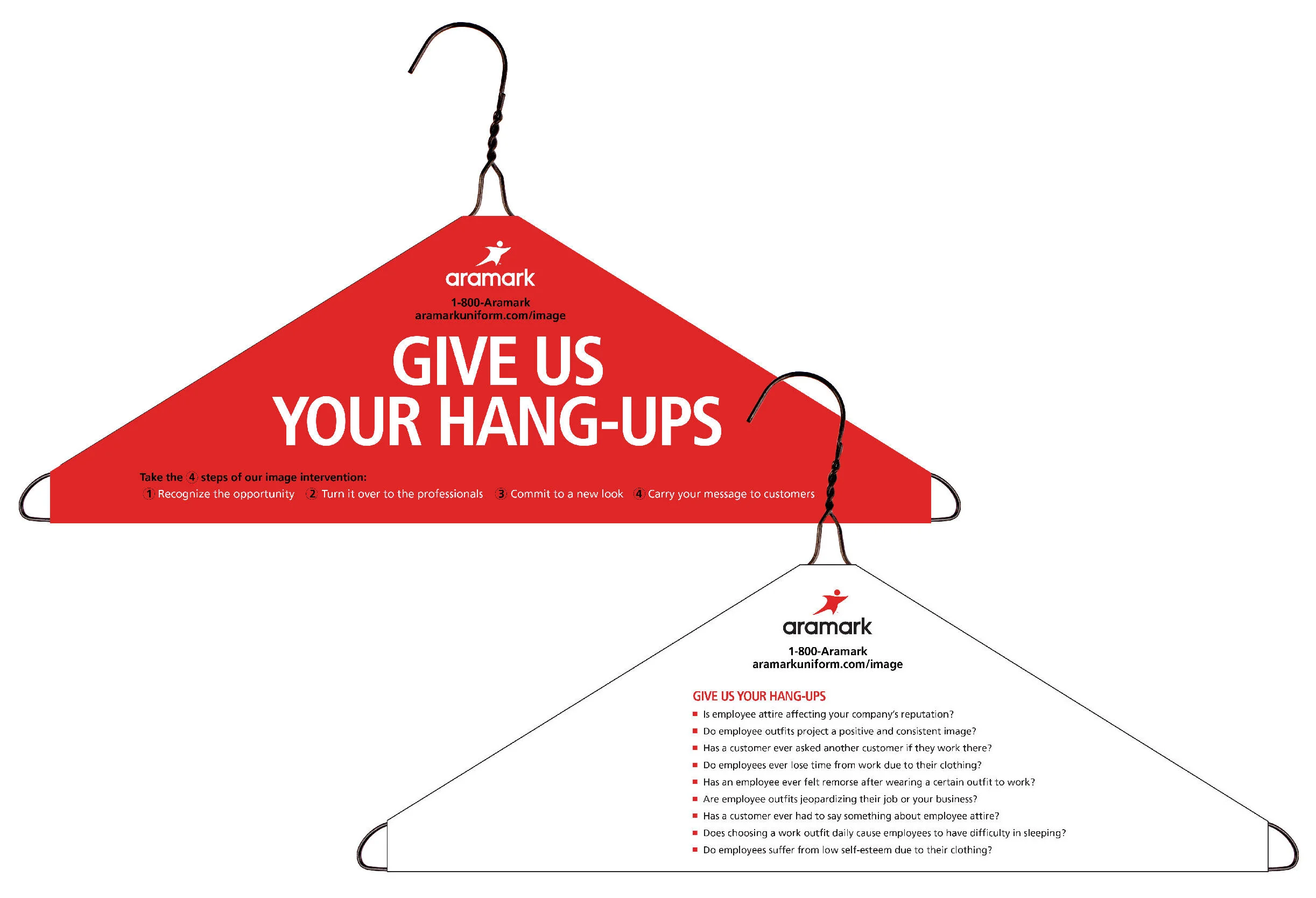  Aramark Uniforms “Uniform Intervention” campaign which included email and brochure 
