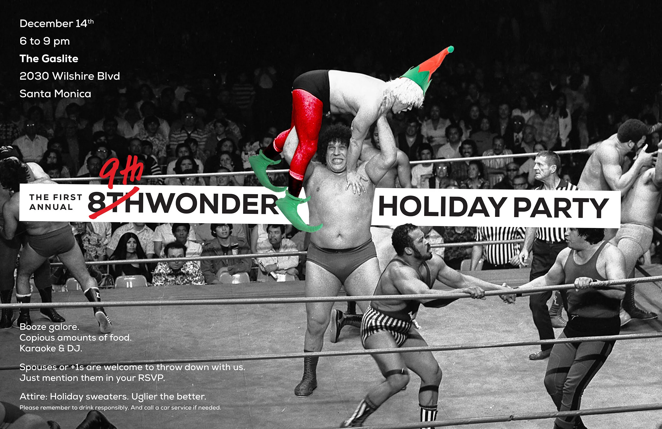  9thWonder holiday party invitation 