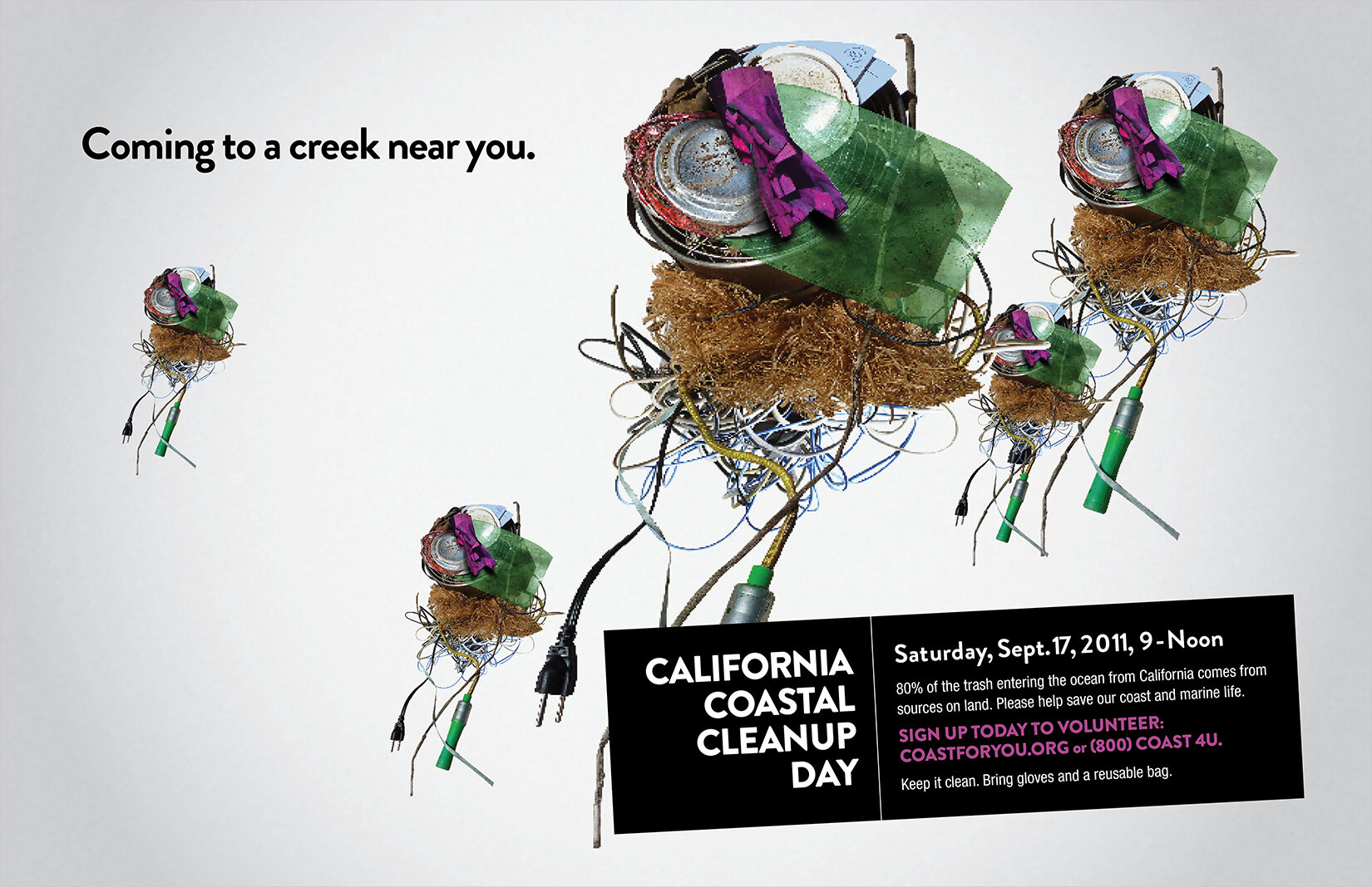  California Coastal Cleanup Day poster, “Jellyfish” 