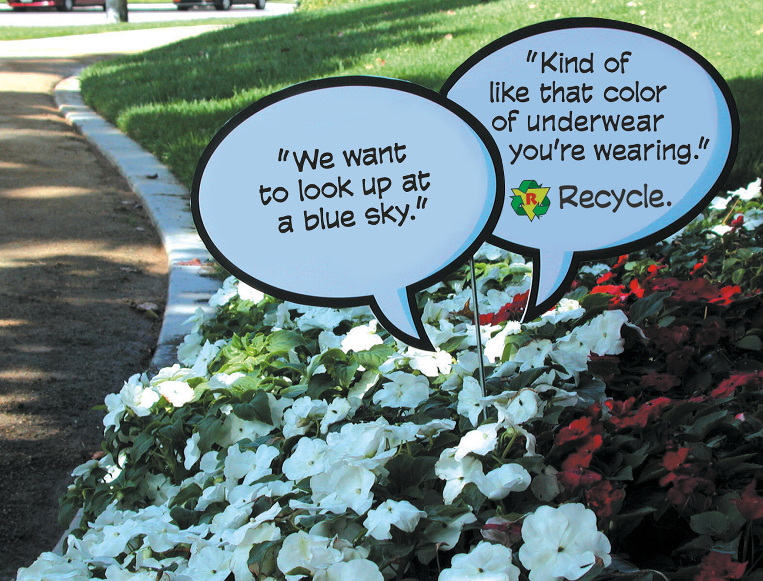  State of California recycling program gorilla tactic posting, print ads and posters 