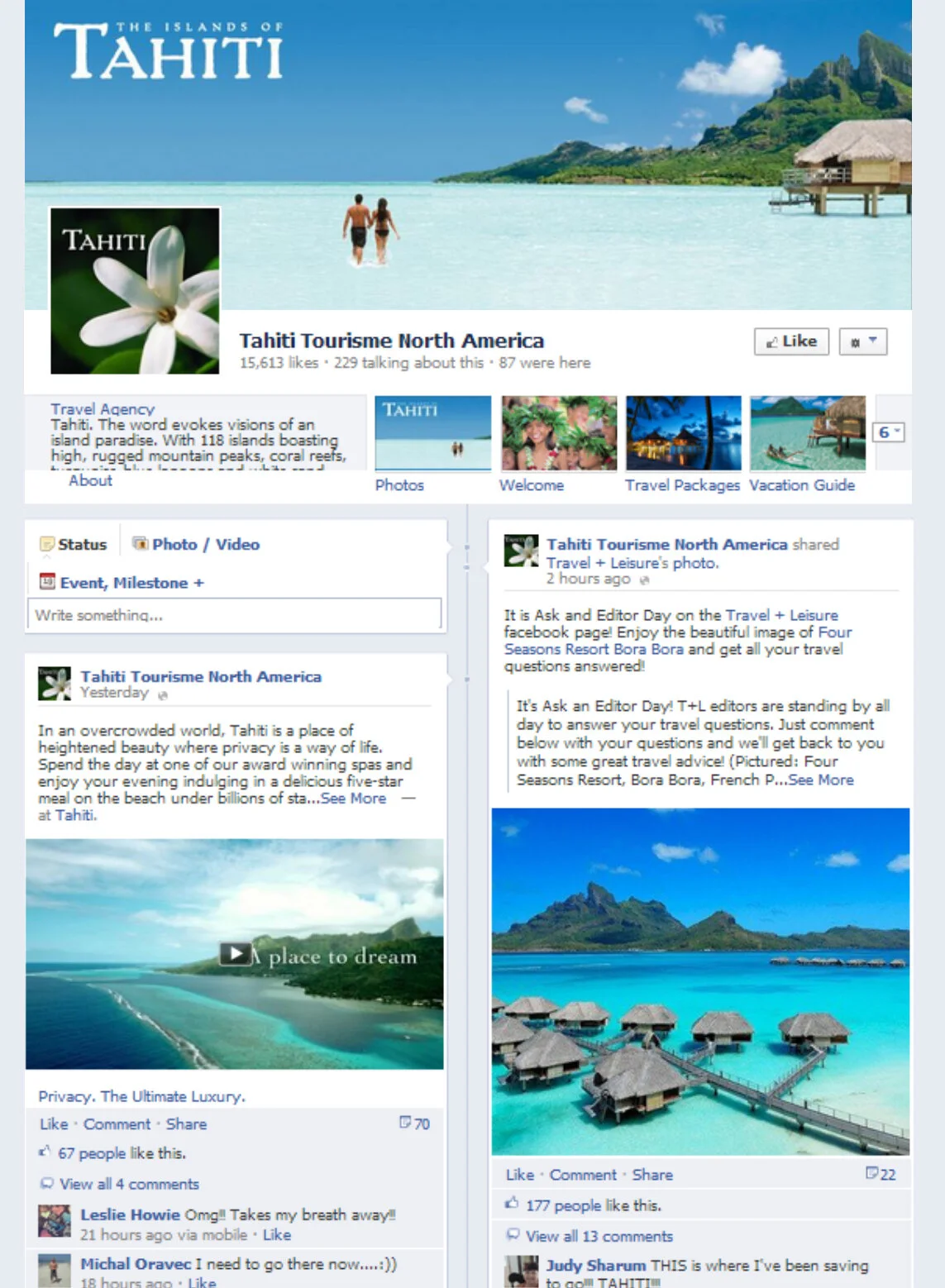  Tahiti Facebook page 