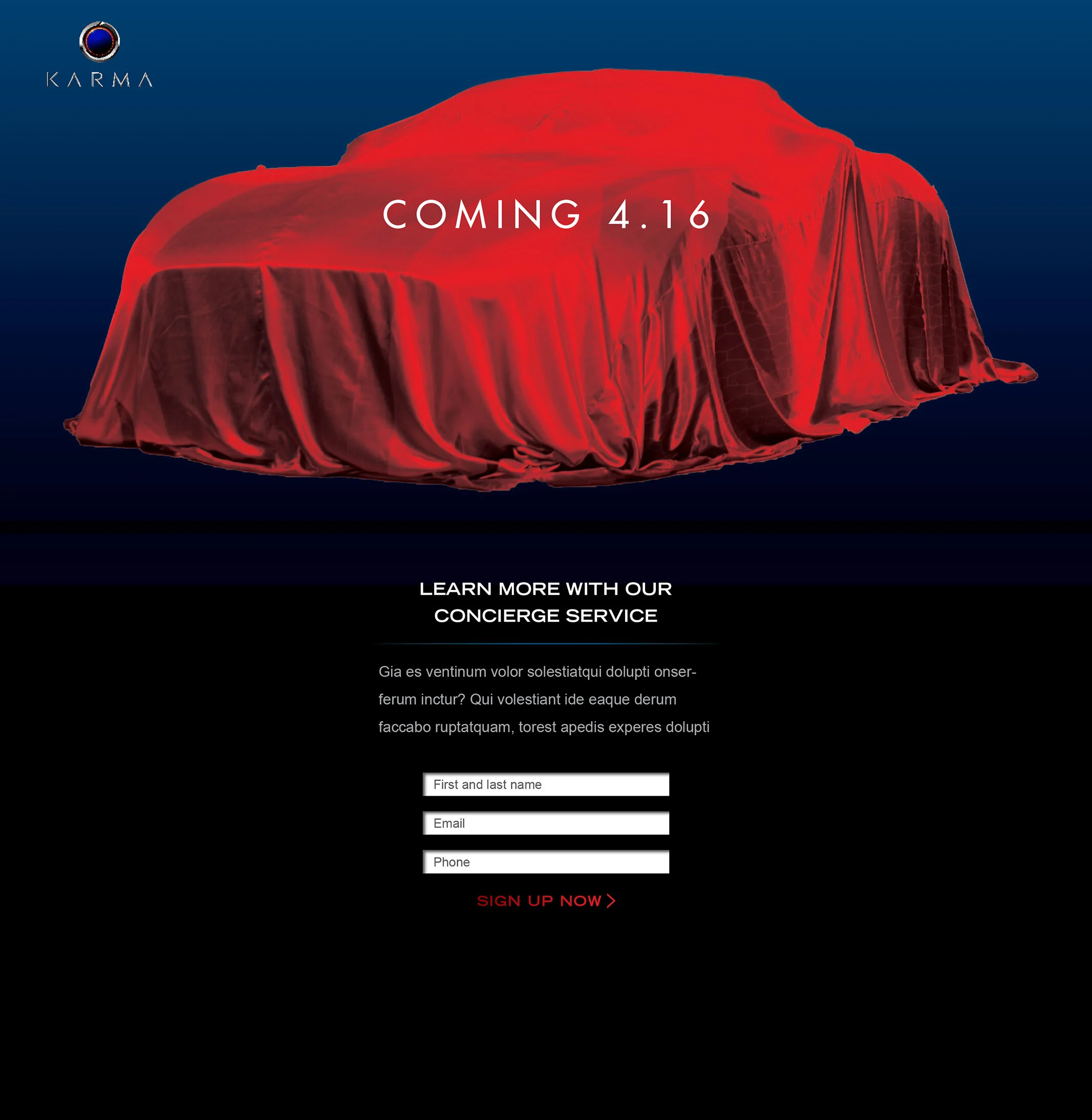  Karma Automotive new car launch teaser 