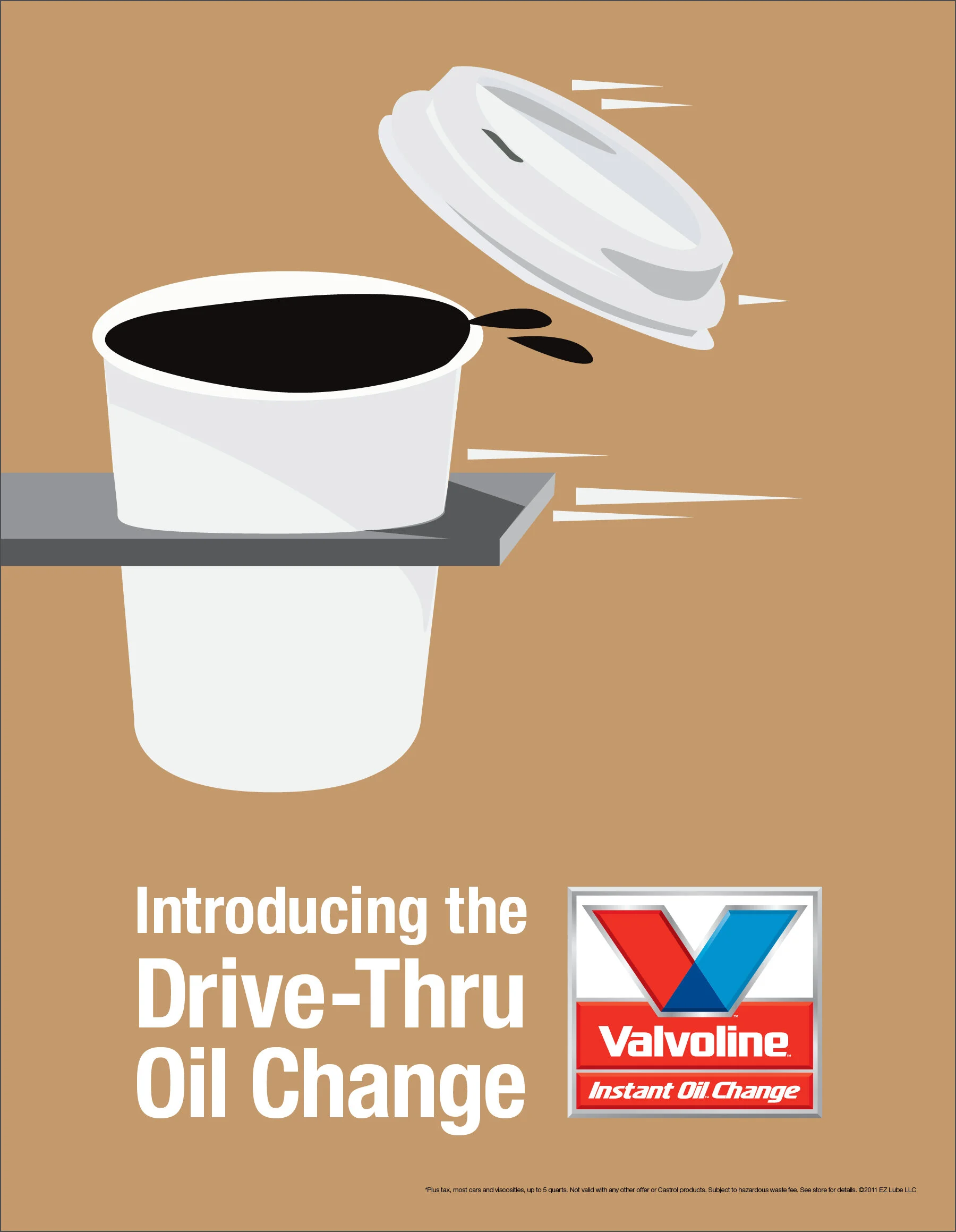  Valvoline coffee cup print ad 