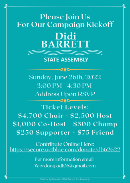 Didi Barrett Campaign Kickoff - June 26