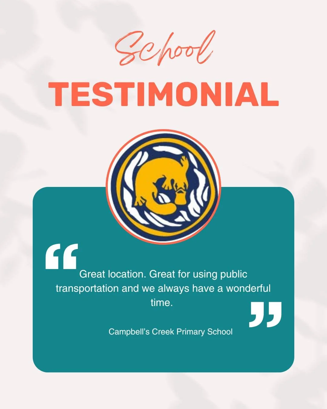 As we prepare to welcome students staying with us in 2026, we&rsquo;re glad schools like Campbell&rsquo;s Creek Primary School value our central location, easy public transport access, and a well-run overnight camp experience in Melbourne. 

#schoolc