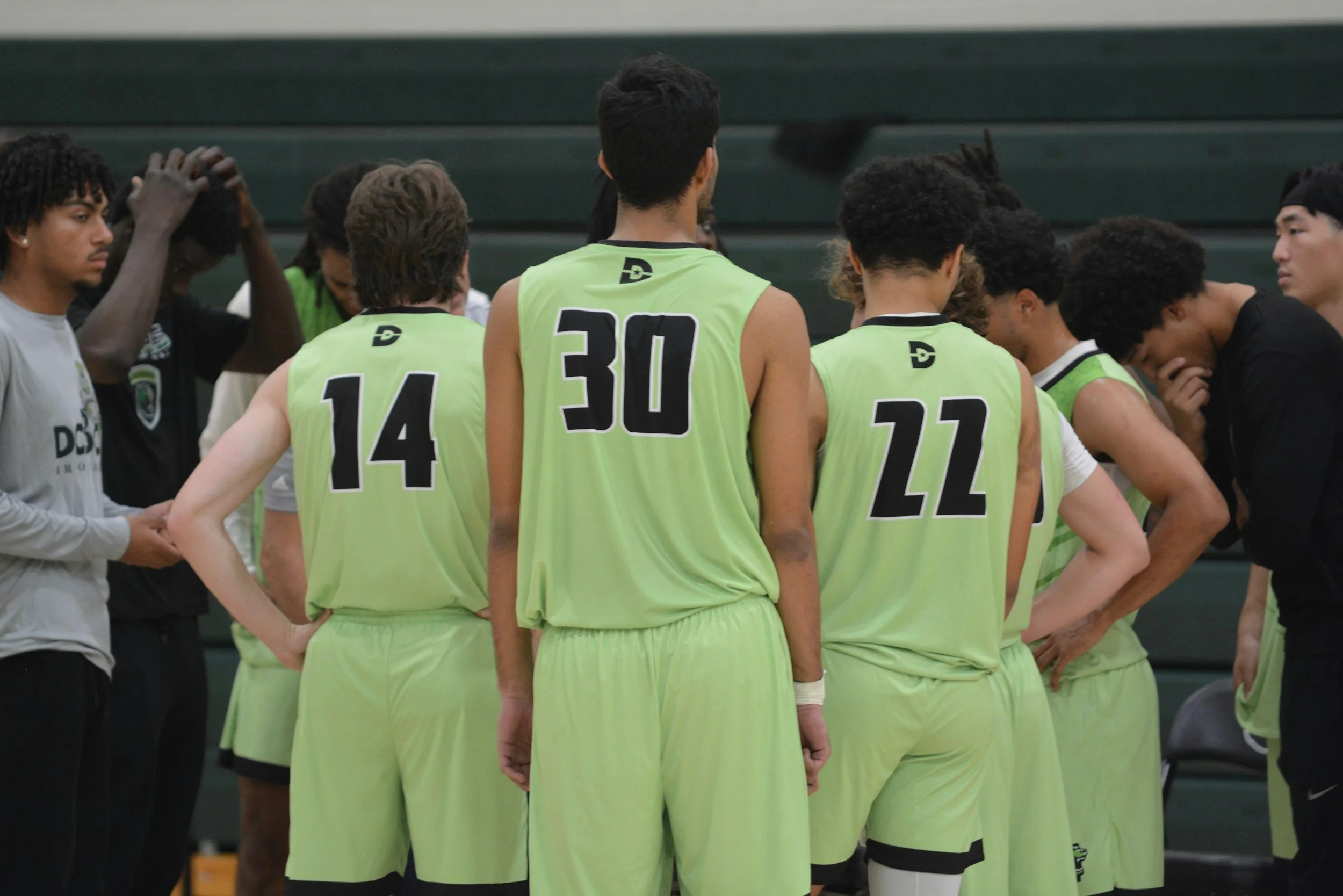 Sporting team ready to play.